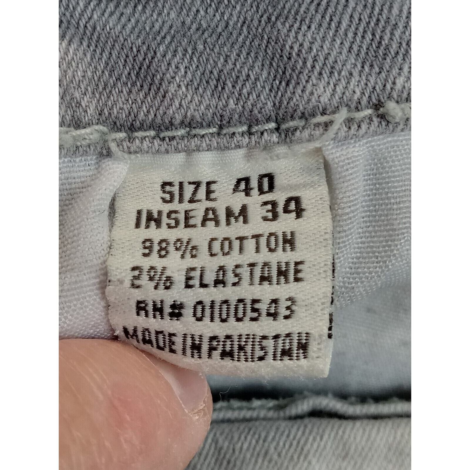 & Other Stories Evolution Jeans 40 X 34 Mens Baggy Streetwear Y2K Gray Denim Size US 40 / EU 56 - 8 Thumbnail