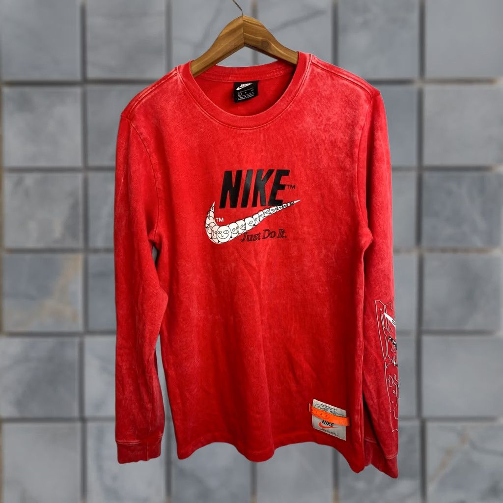 Nike Nike Wash Drip Long Sleeve Shirt Red DC2724-657 Men's Small B103 Size US S / EU 44-46 / 1 - 1 Thumbnail