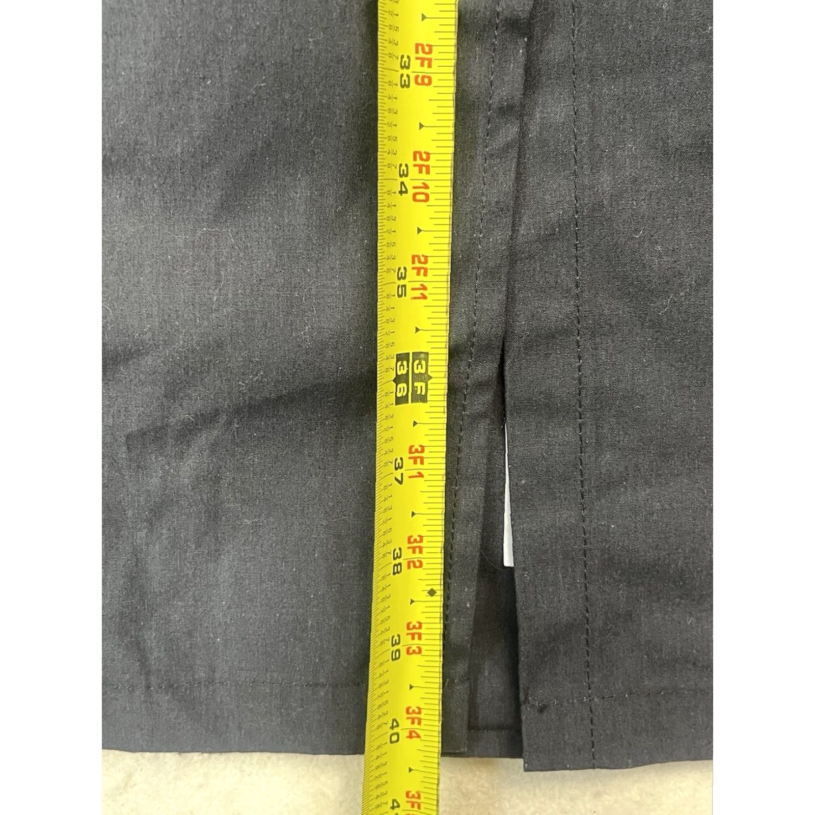 Vintage Quaterdeck Collection Coat Trench Military Men 40R Black Lined Water Resistant Polyester Blend Canvas Pocket Buckle Button Size US XXS / EU 40 - 4 Thumbnail