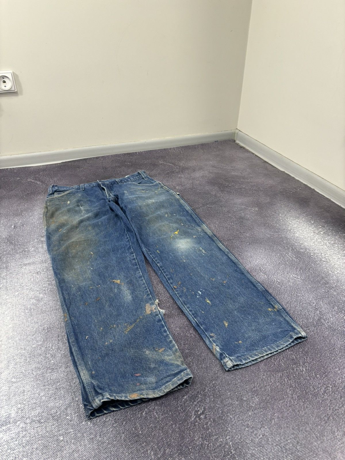 Dickies Vintage Dickies Distressed Denim Dad Hype Work Baggy Jeans Size US 32 / EU 48 - 9 Thumbnail