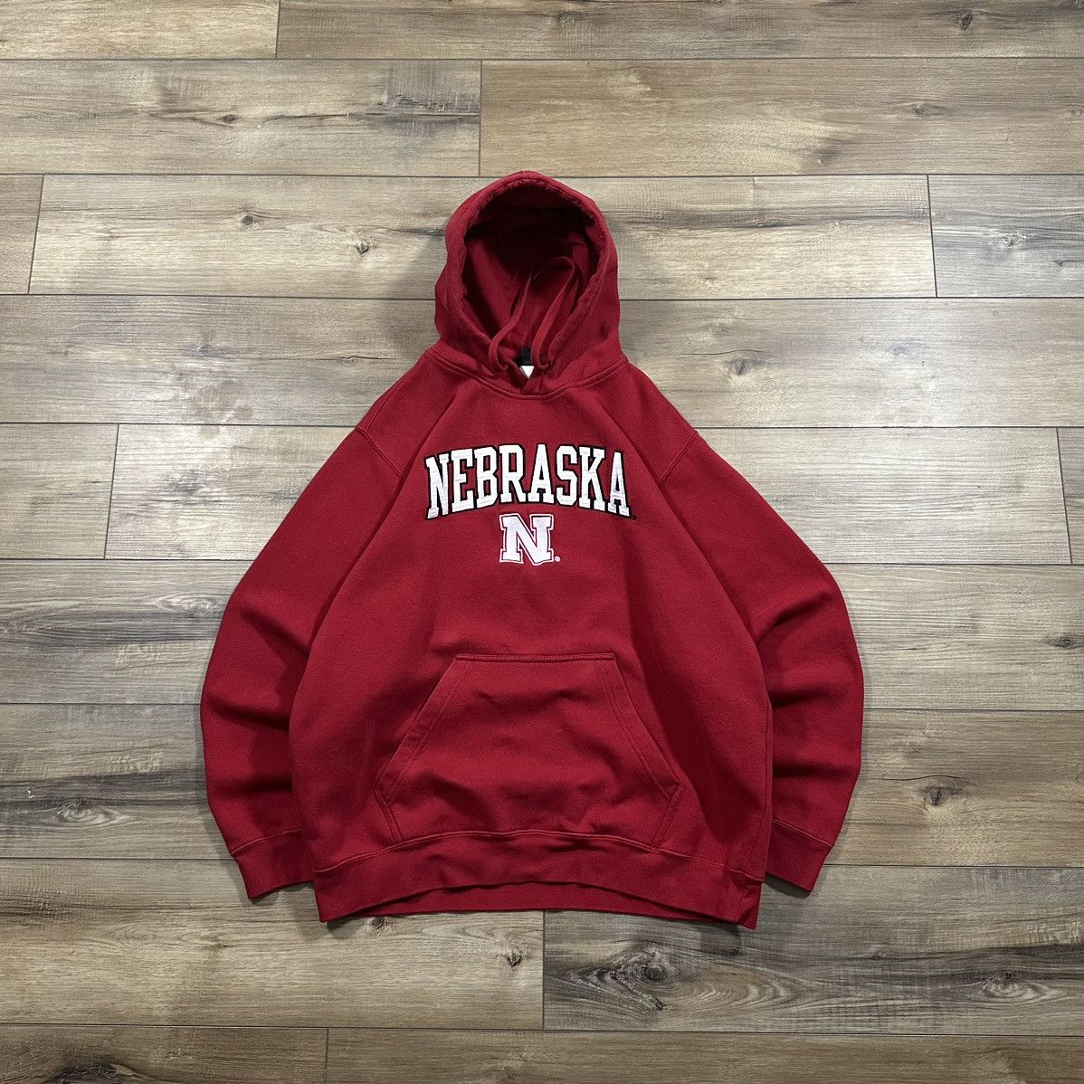 Other Vintage 90s Nebraska Embroidered Pullover Hoodie Size US XL / EU 56 / 4 - 1 Thumbnail