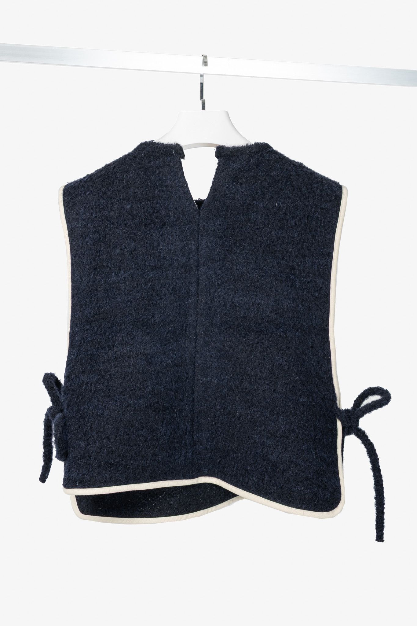 Other Eleph Fuzz Navy Side-Tie Wool Vest Size XS / US 0-2 / IT 36-38 - 2 Thumbnail