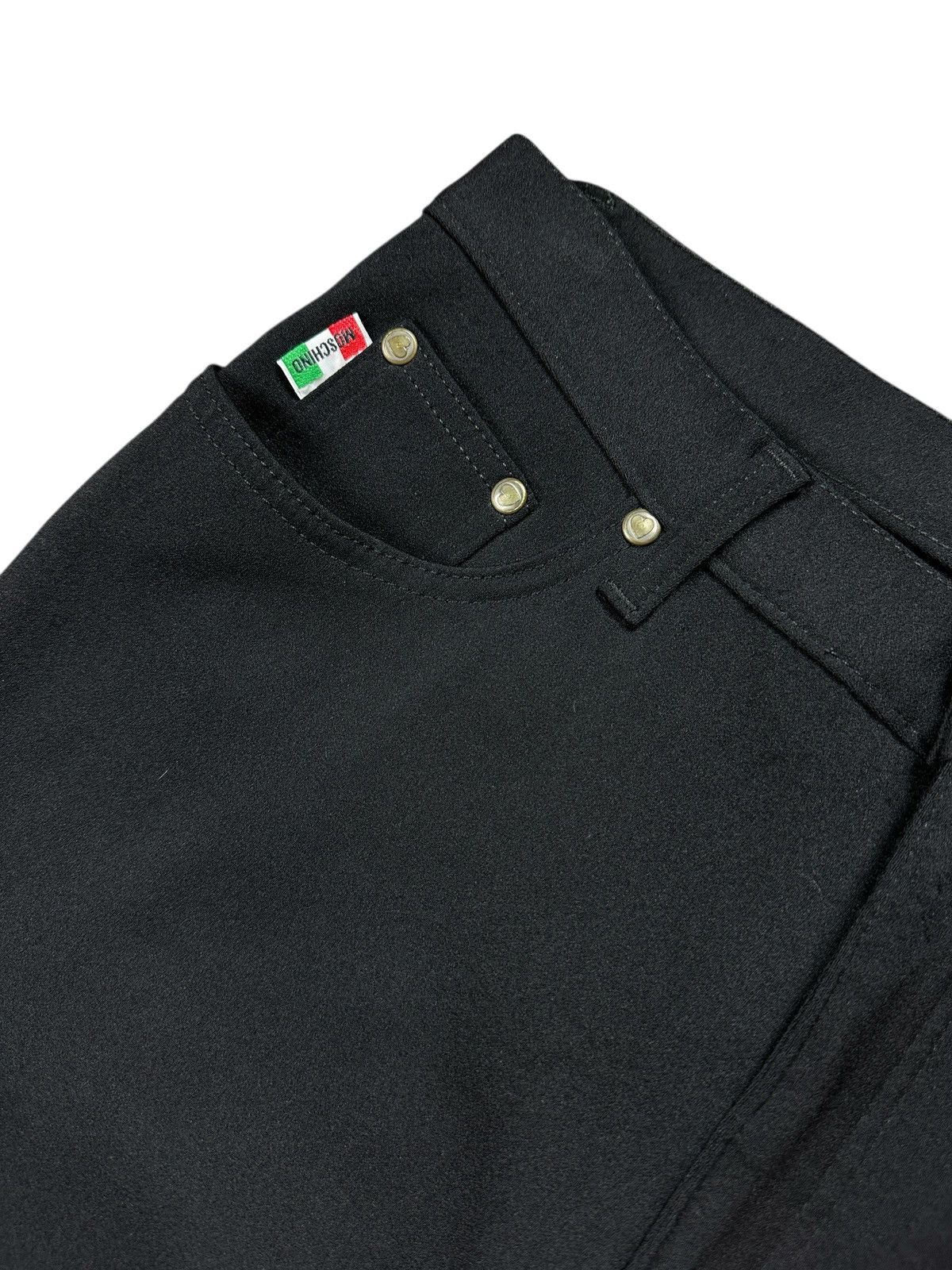 Moschino Vintage 90’s Moschino Jeans Black Pants Trousers Size 30" / US 8 / IT 44 - 10 Thumbnail