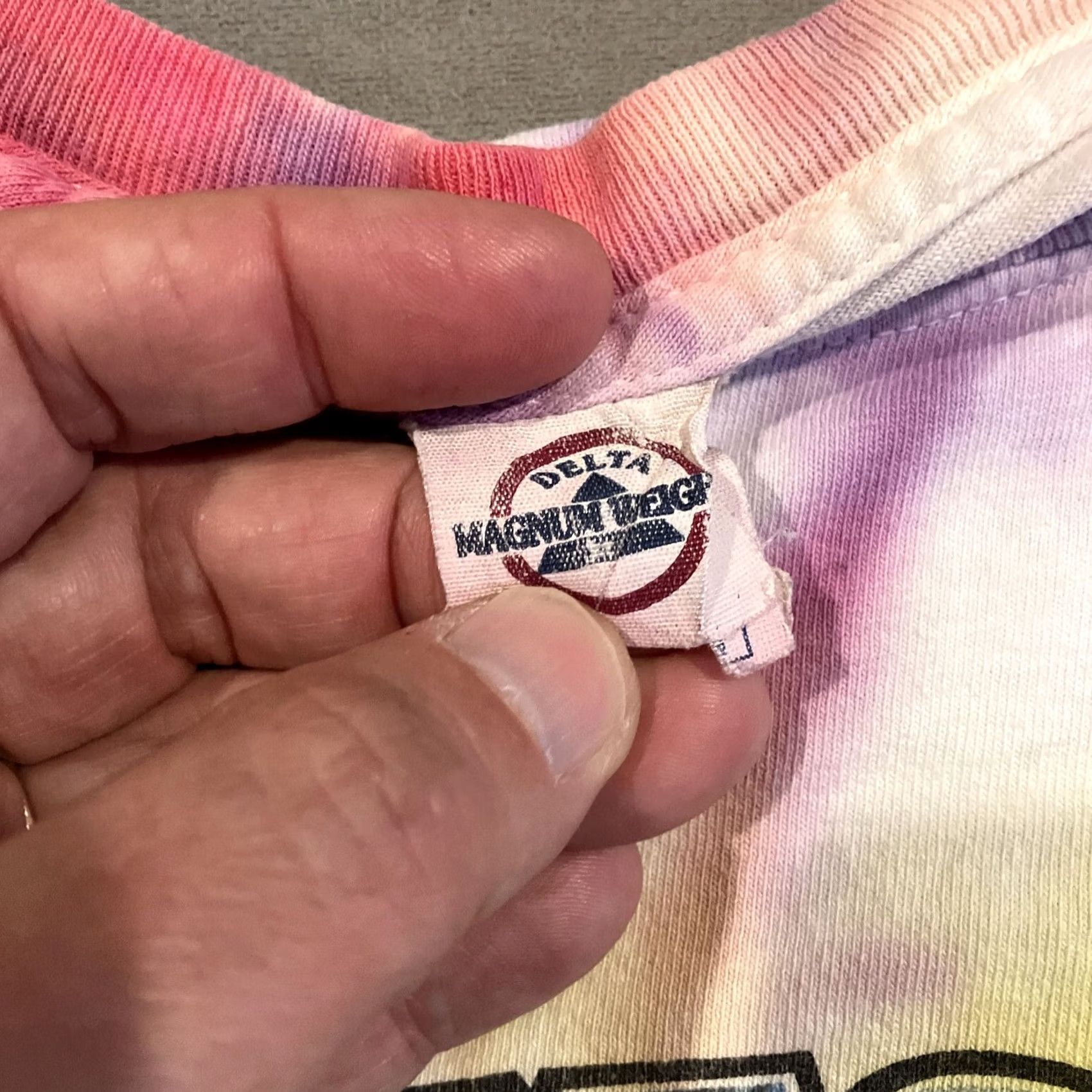 Delta VINTAGE Greetings Fron Monmouth Park Tie Dye T Shirt Springsteen RARE XL Men Size US XL / EU 56 / 4 - 3 Thumbnail