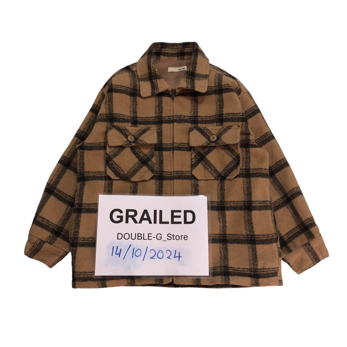 Japanese Brand × Vintage 📌Vintage Work Chore Jacket Zipper Sho Japan Tartan Design Size US M / EU 48-50 / 2 - 1 Thumbnail