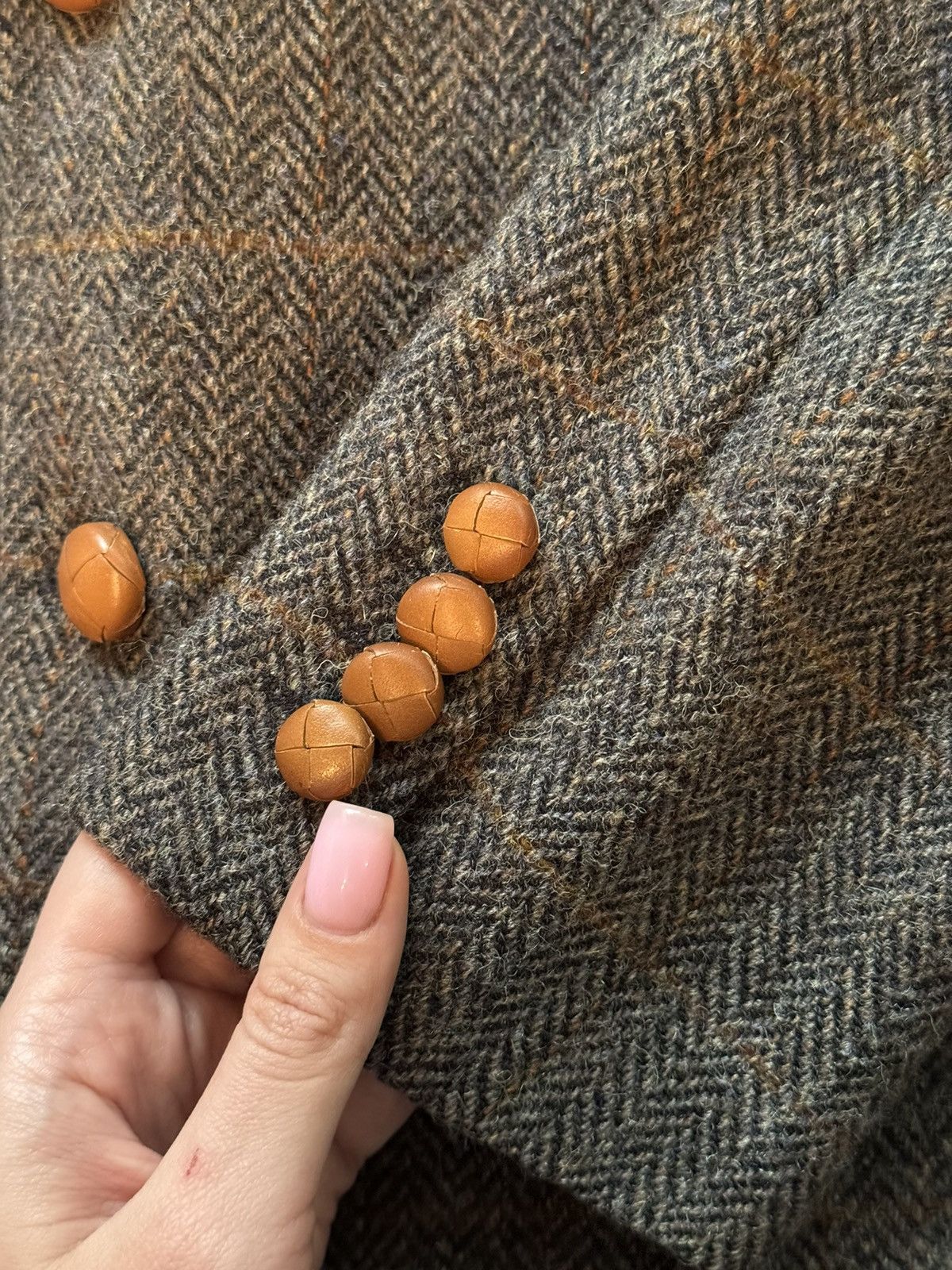 Harris Tweed × Vintage Harris Tweed 2000s vintage wool blazer Size 50R - 7 Thumbnail
