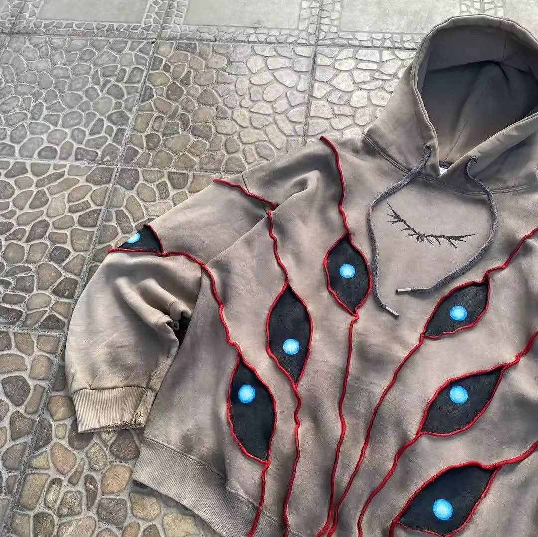Japanese Brand × Vintage gothic patchwork hoodie. Size US M / EU 48-50 / 2 - 5 Thumbnail
