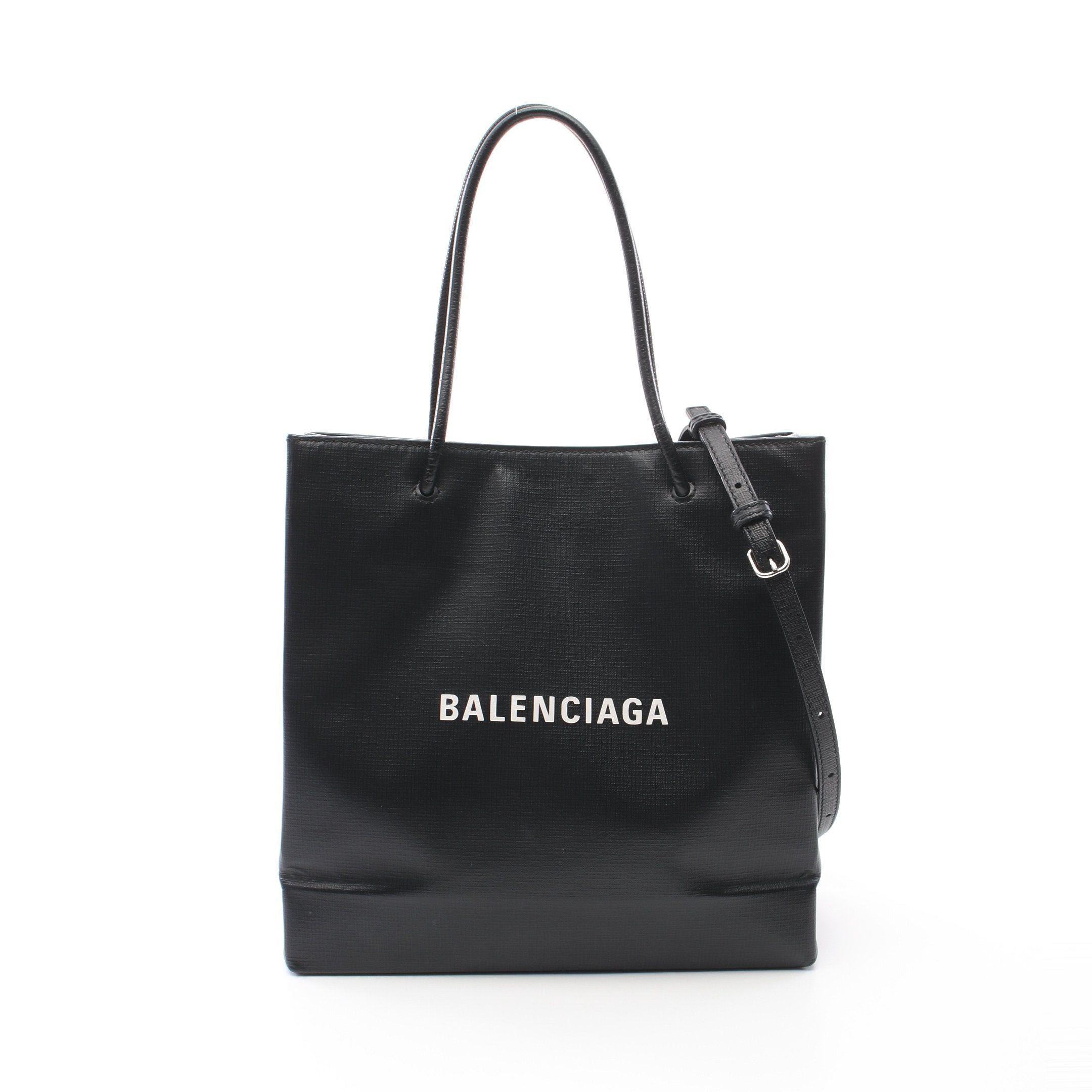 Balenciaga Balenciaga Shopping Tote M Handbag Bag Leather Black Size ONE SIZE - 1 Thumbnail