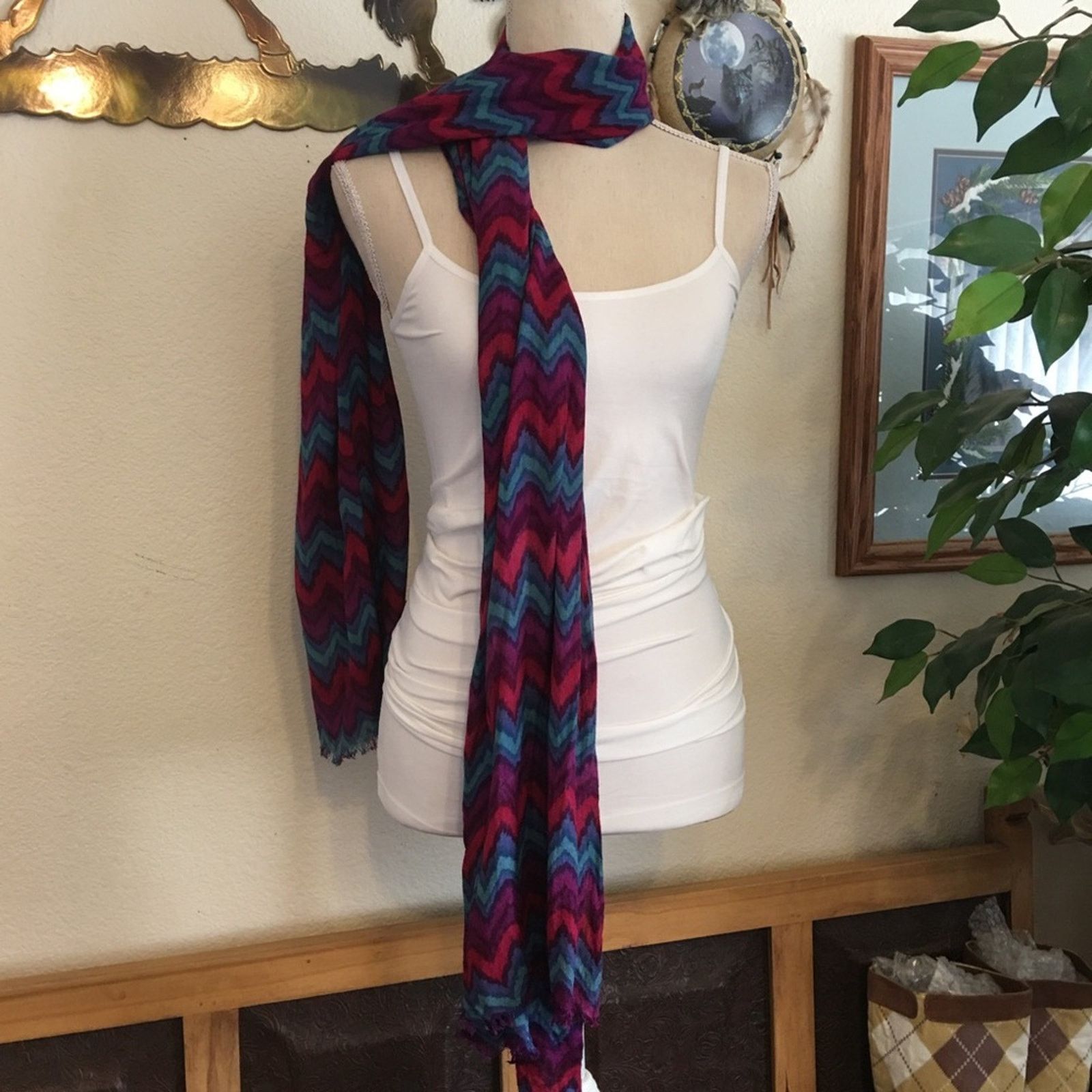 Other Curations by Stefanie Greenfield colorful scarf Size ONE SIZE - 2 Thumbnail
