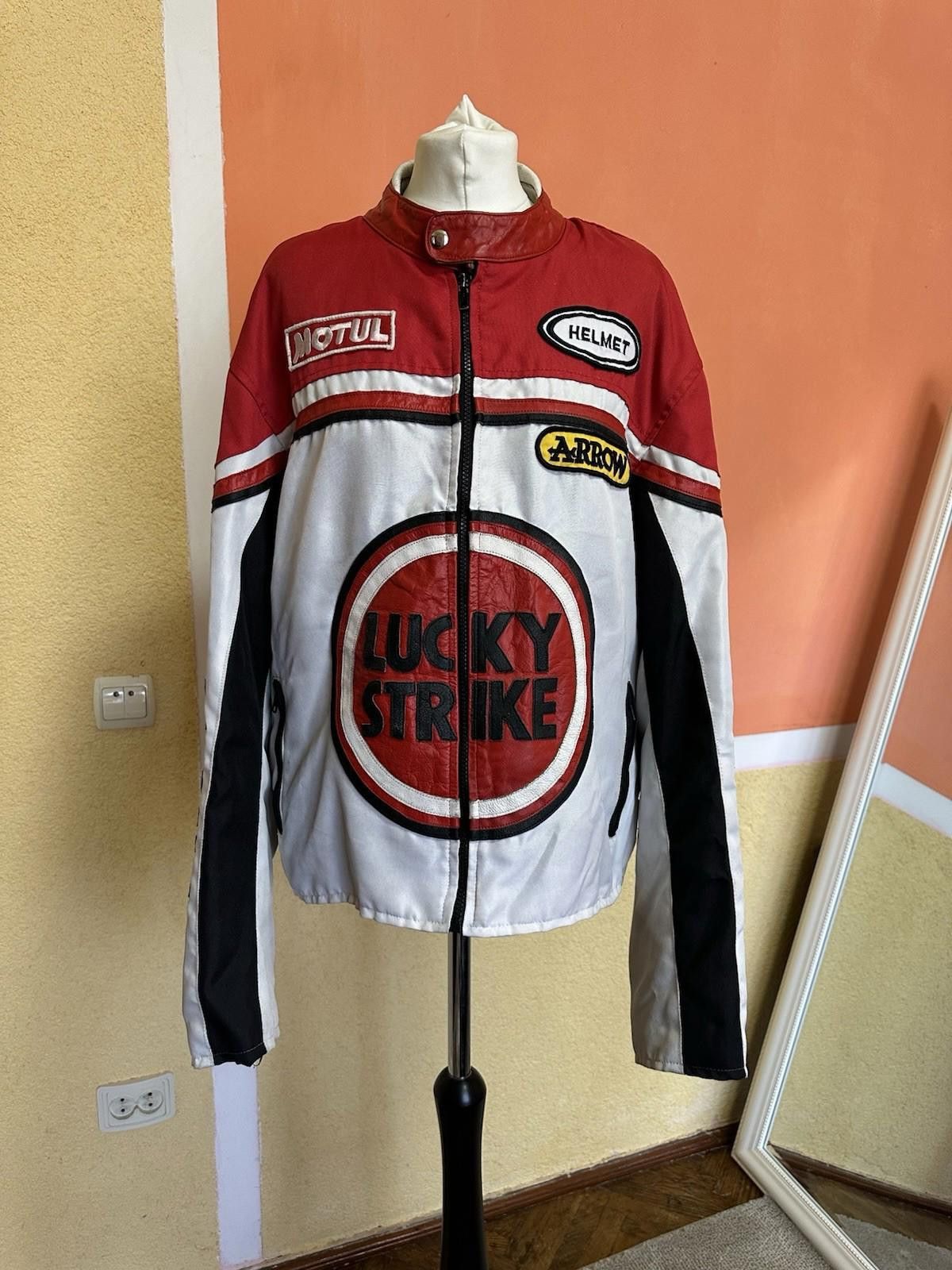 Lucky Brand Vintage Lucky Strike Racing Motorcycle Jacket Protection Size US M / EU 48-50 / 2 - 1 Thumbnail