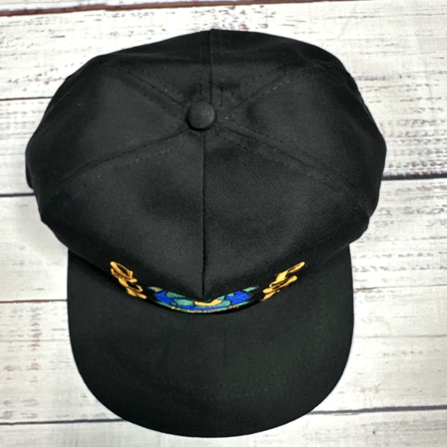 Vintage VINTAGE USAF SUP POL 92nd Supply Squadron Black Snapback Hat Men One Size Black Snapback Baseball Cap Size ONE SIZE - 3 Thumbnail