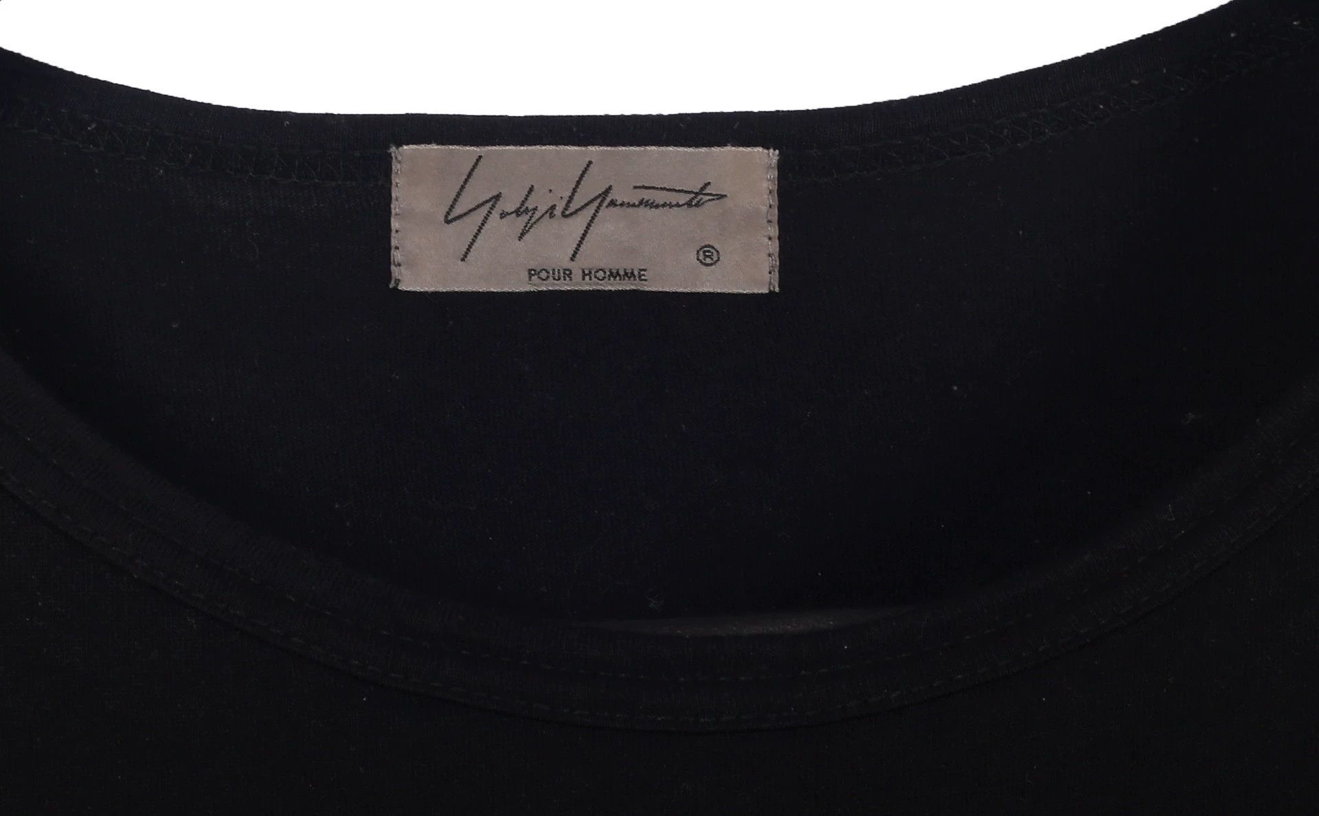 Yohji Yamamoto Yohji Yamamoto P.H. LS T-Shirt Back Discharge Slogan 3 Size US L / EU 52-54 / 3 - 4 Thumbnail