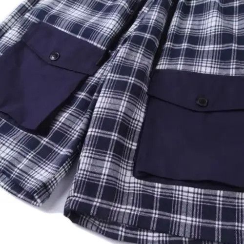 Japanese Brand 21SS Tokyo Union Navy Blue Checked Shorts Size US 32 / EU 48 - 3 Thumbnail