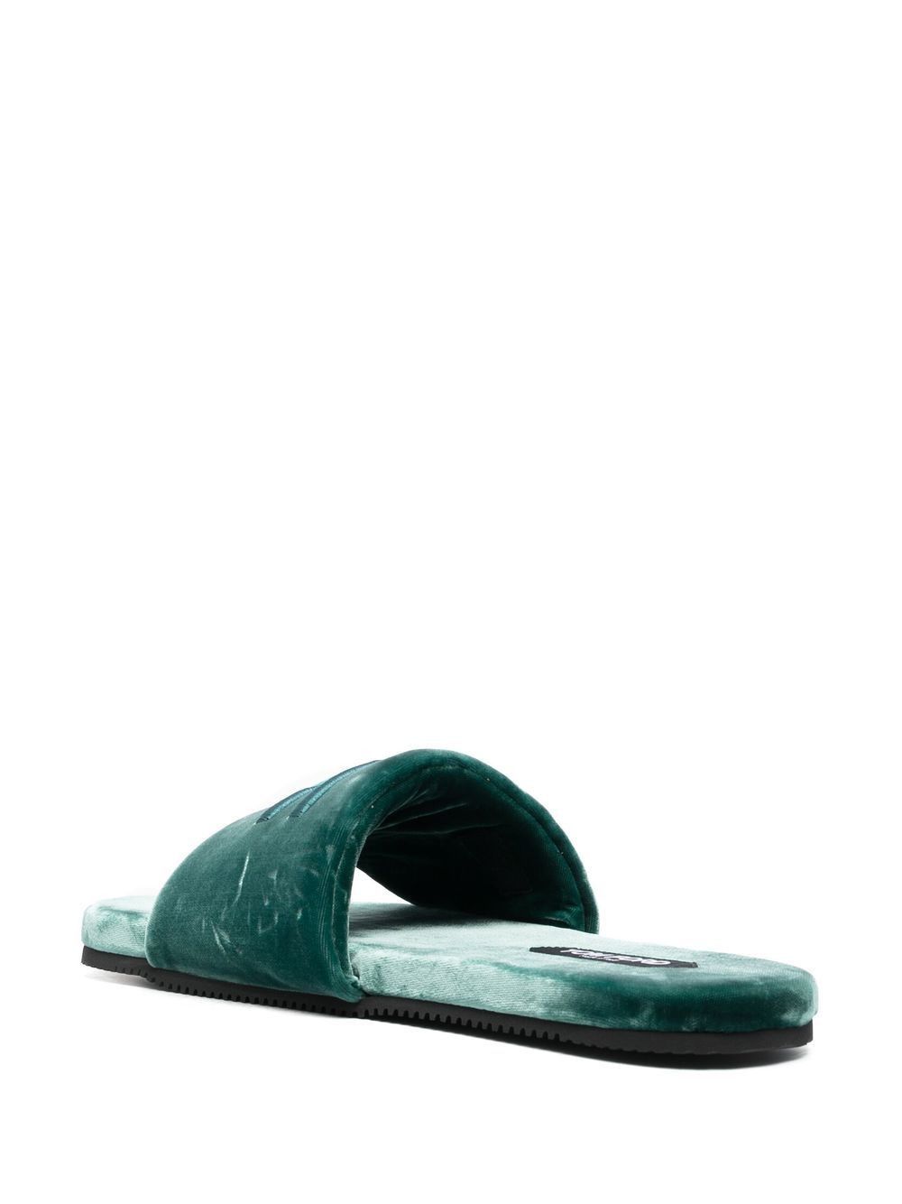 Tom Ford o1w1db11224 J1376T Velvet Slides in Green Size US 10 / EU 43 - 3 Thumbnail
