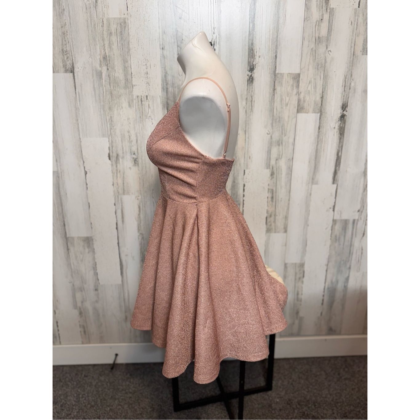 Other Ever Pretty Rose Gold Glitter Skater Dress Size MEDIUM Spark Size M / US 6-8 / IT 42-44 - 6 Thumbnail