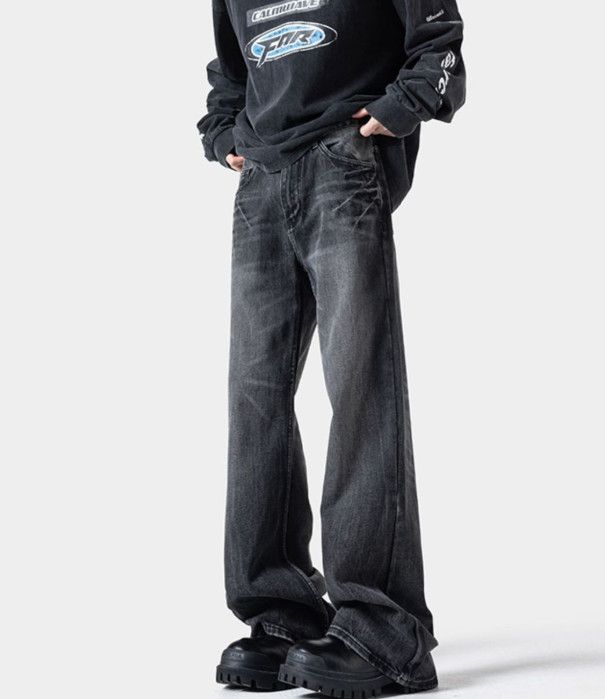 Vintage Street Washed Men's American Distressed Lightning Jeans Size US 32 / EU 48 - 4 Thumbnail