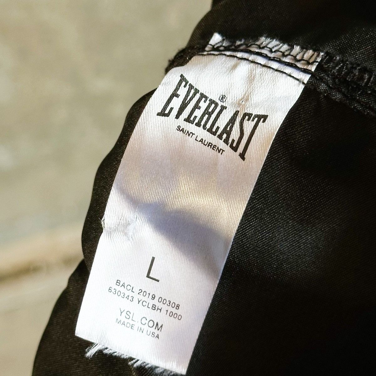Saint Laurent Paris Saint Laurent x Everlast 2019 Satin Muay Thai Boxing Shorts Size US 32 / EU 48 - 4 Thumbnail