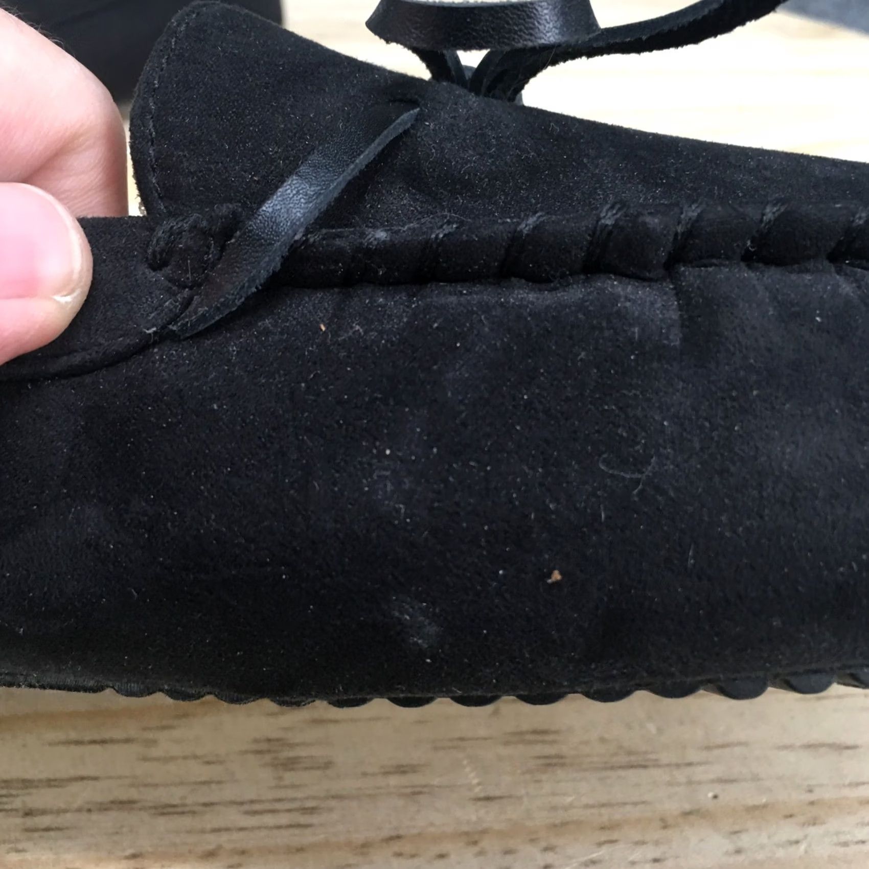 Old Navy Old Navy Slippers Womens 10-11 Casual Slip On Lined Moccasins Flats Black Size US 10 / IT 40 - 5 Thumbnail