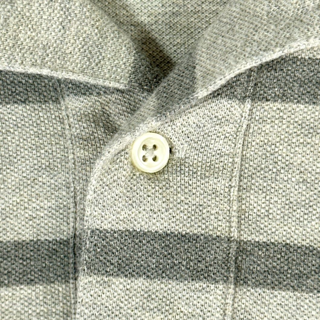 Polo Ralph Lauren VINTAGE Polo Ralph Lauren Shirt Adult LARGE Gray Stripe Monochrome 90s Polo by Ralph Lauren Chest 23 Length 30 Short Sleeve Size US L / EU 52-54 / 3 - 6 Thumbnail