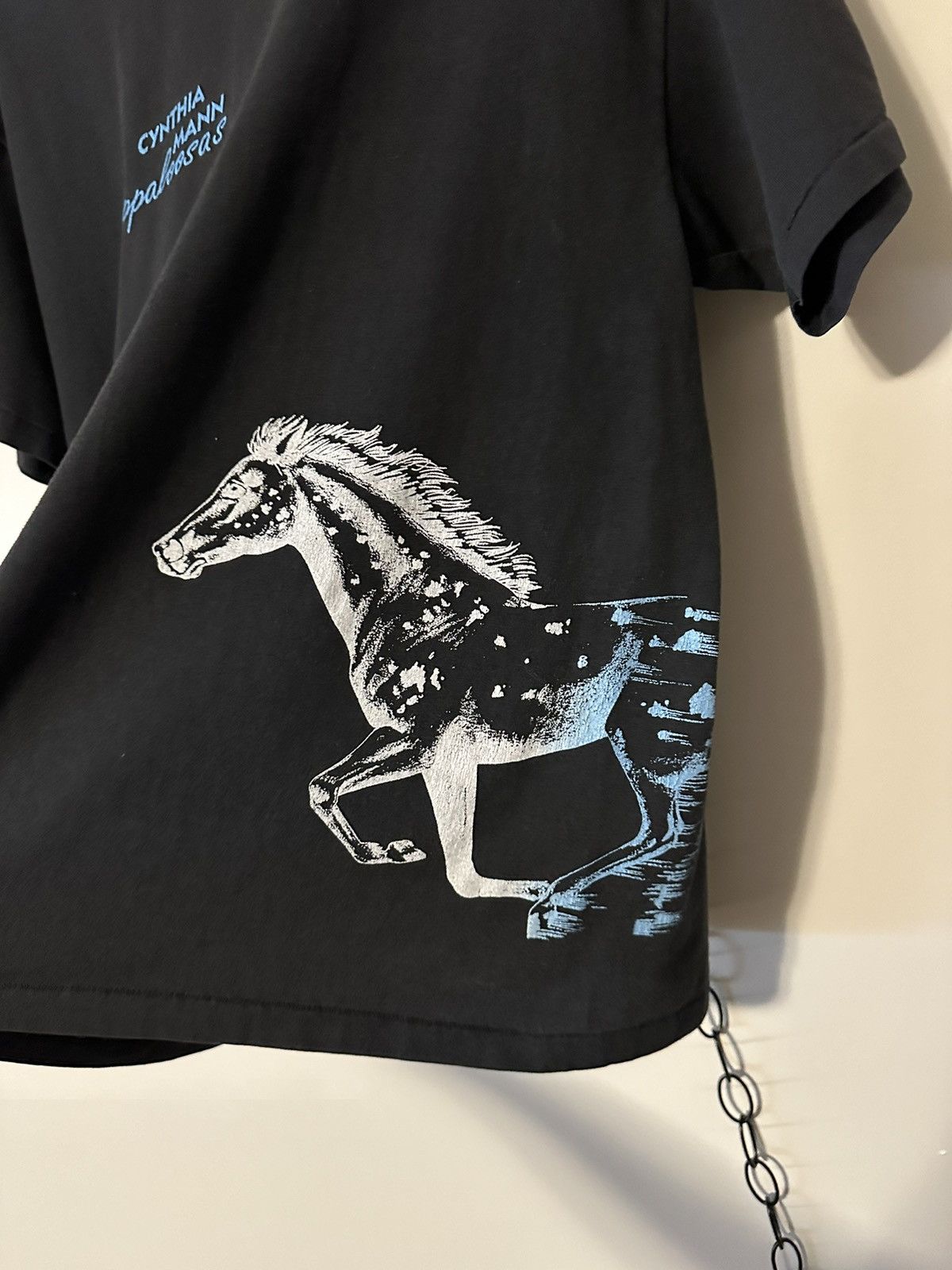 Vintage Vintage Cynthia Mann Appaloosas Horse Rodman T-shirt Size US L / EU 52-54 / 3 - 4 Thumbnail