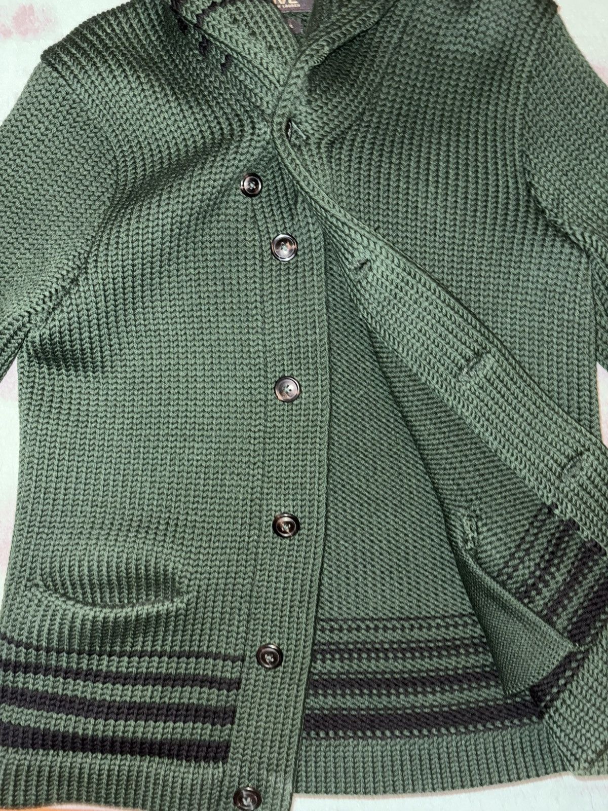 Ralph Lauren RRL Ralph Lauren Line Knit Jacket Cardigan Size US M / EU 48-50 / 2 - 9 Thumbnail