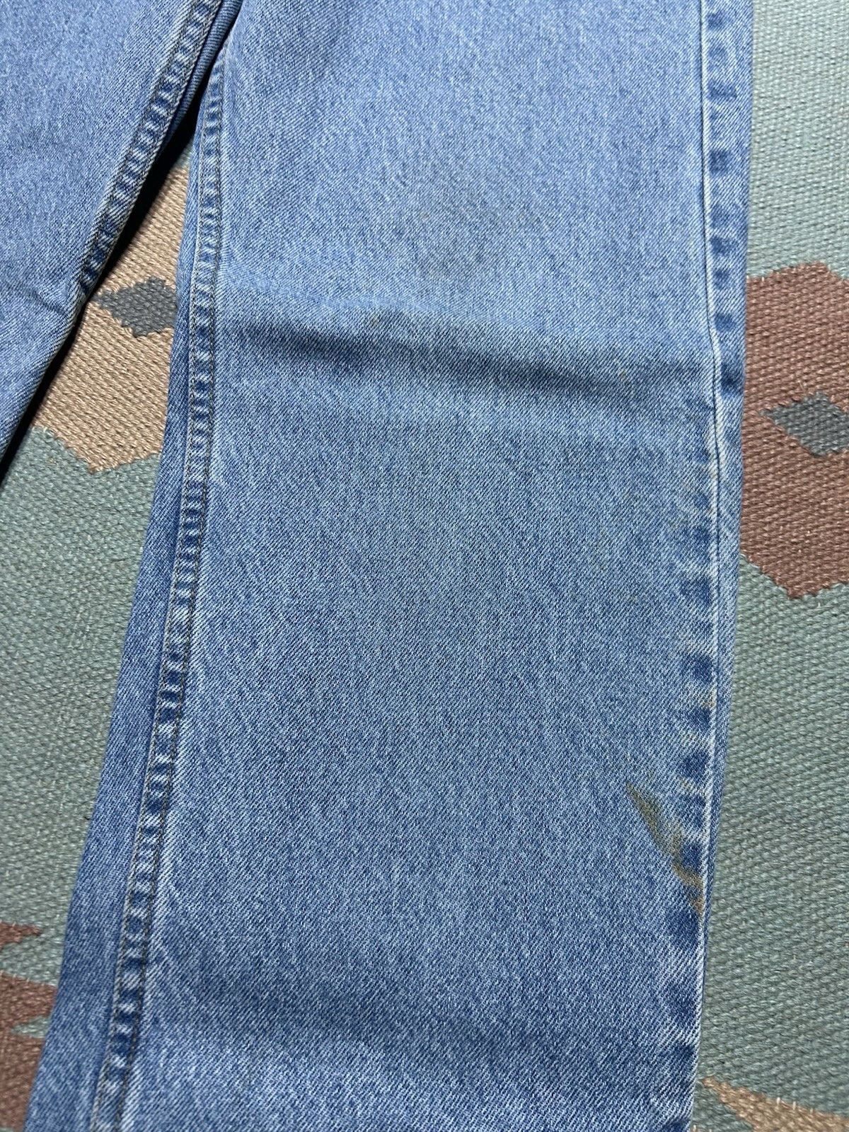 Vintage Vtg Carhartt jeans loose relaxed taper B17 skater work 33x33 Size US 33 - 3 Thumbnail
