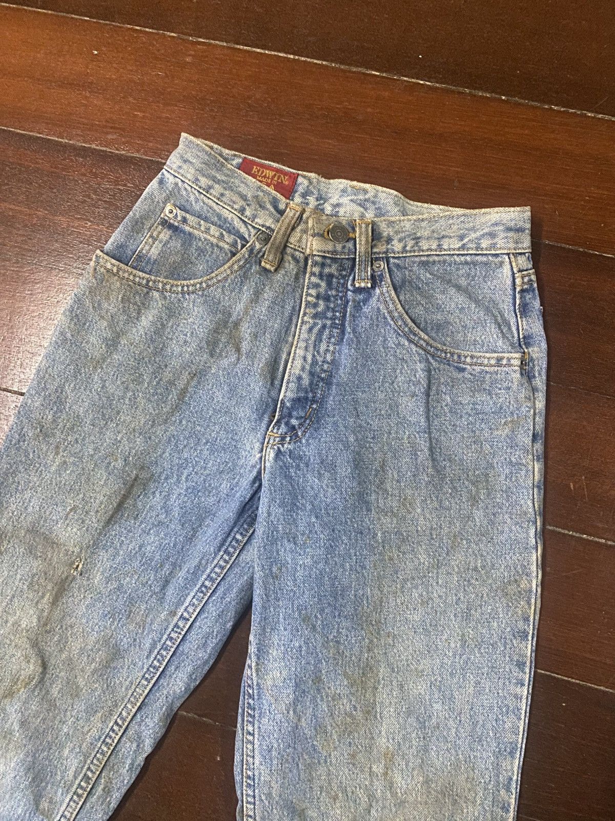 Edwin Vintage 80s Edwin made in USA Western baggy cropped Jeans Size US 27 - 5 Thumbnail