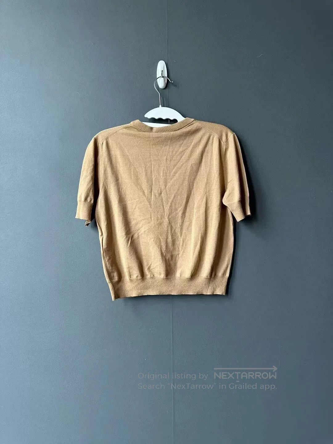Gucci gucci khaki short-sleeve knitted sweater. Size XS / US 0-2 / IT 36-38 - 2 Thumbnail