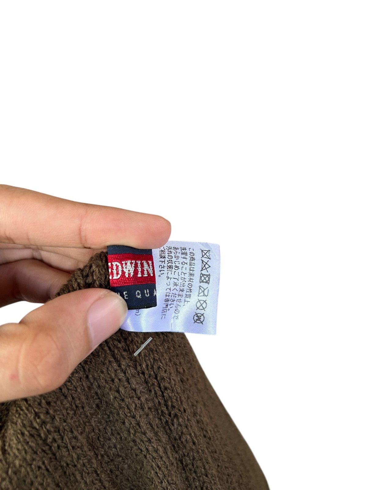 Japanese Brand × Kapital × Vintage Vintage Edwin Big Logo Beanie Hats Size ONE SIZE - 7 Thumbnail