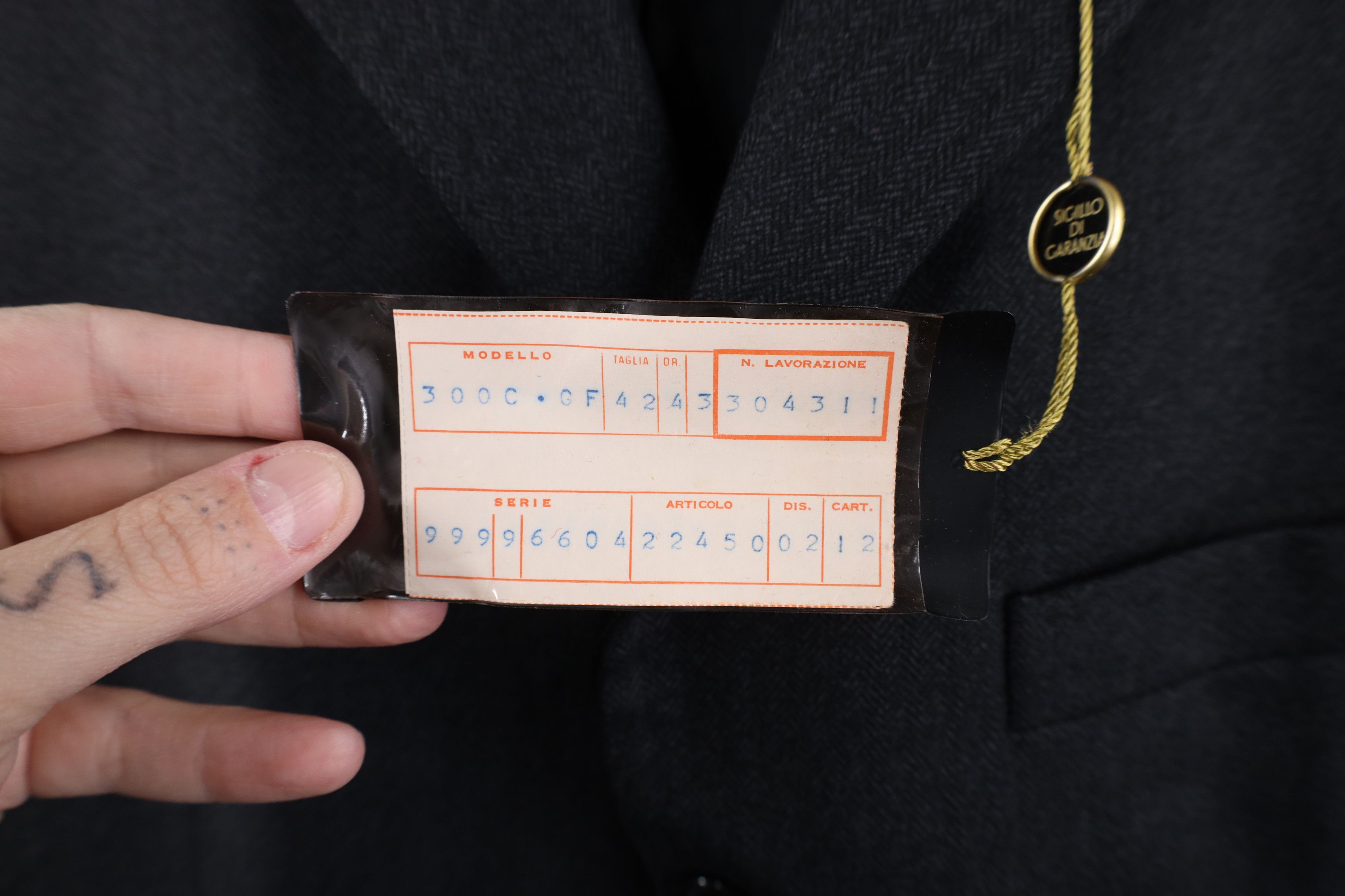 Vintage NOS Vintage 50s Suit Coat Blazer Jacket Charcoal Gray Size US L / EU 52-54 / 3 - 4 Thumbnail