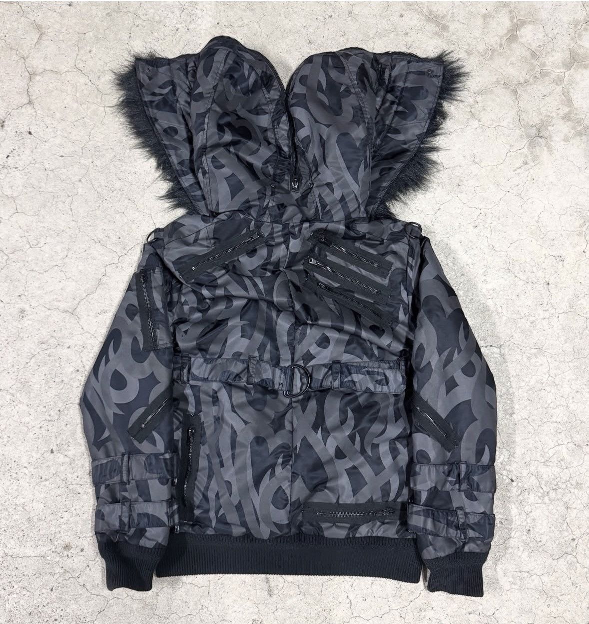 Number (N)ine number(n)ine aw04 black heart tribal n2b bomber jacket Size US M / EU 48-50 / 2 - 3 Thumbnail