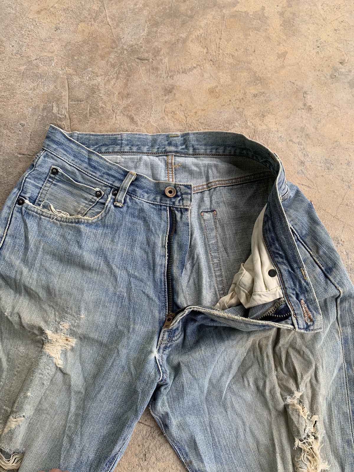 Edwin × Vintage Vintage Edwin 505 Selvedge Japanese Distressed Denim Size US 32 / EU 48 - 11 Thumbnail