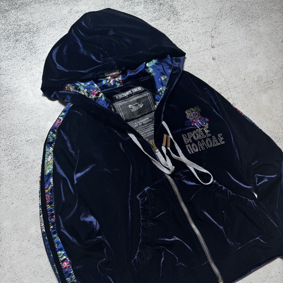 Denis Simachev y2k velour flowers zip hoodie denis simachev with big logo Size M / US 6-8 / IT 42-44 - 9 Thumbnail