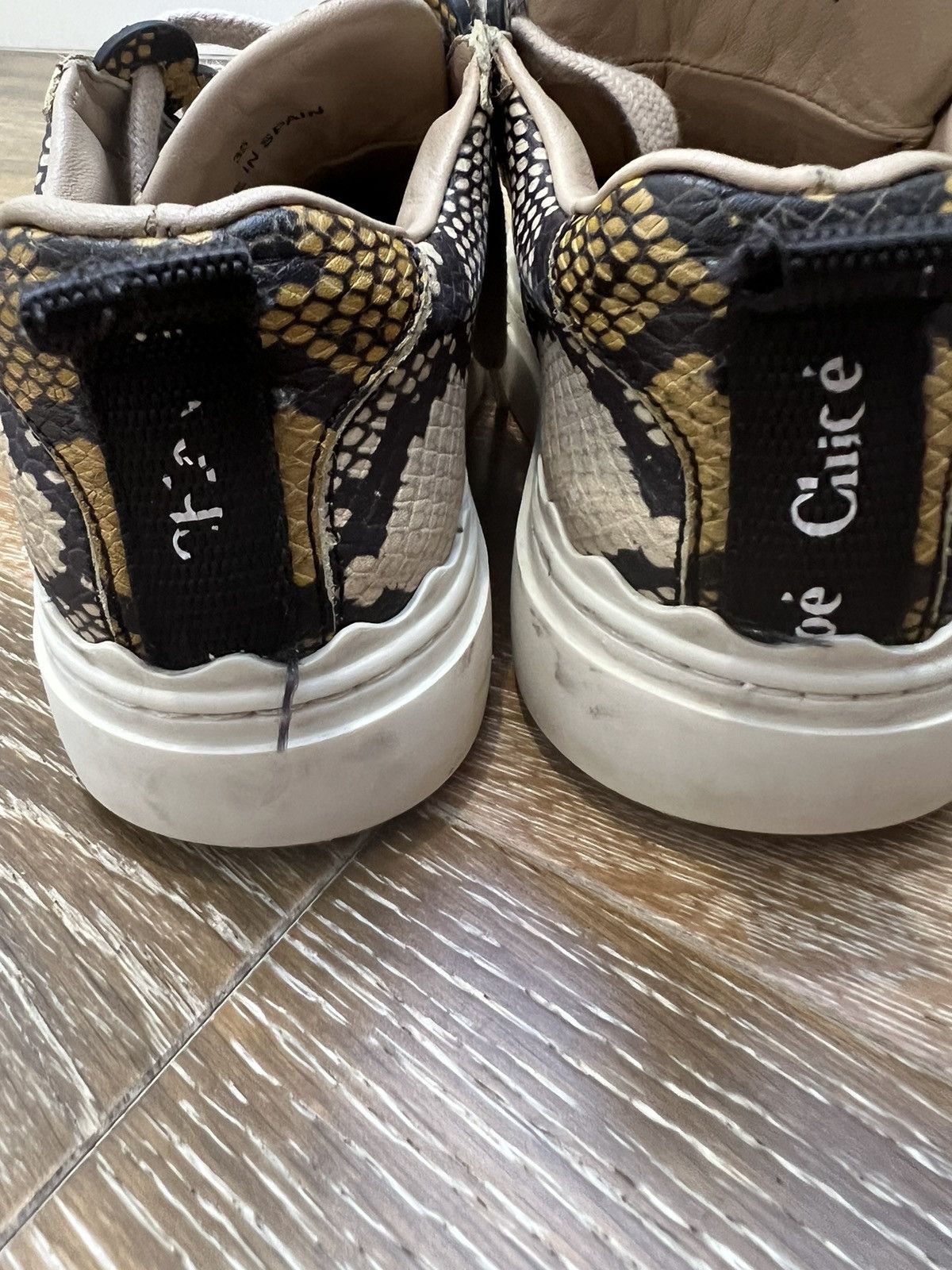 Chloe Chloe leather snakeprint shoes Size US 5 / IT 35 - 6 Thumbnail