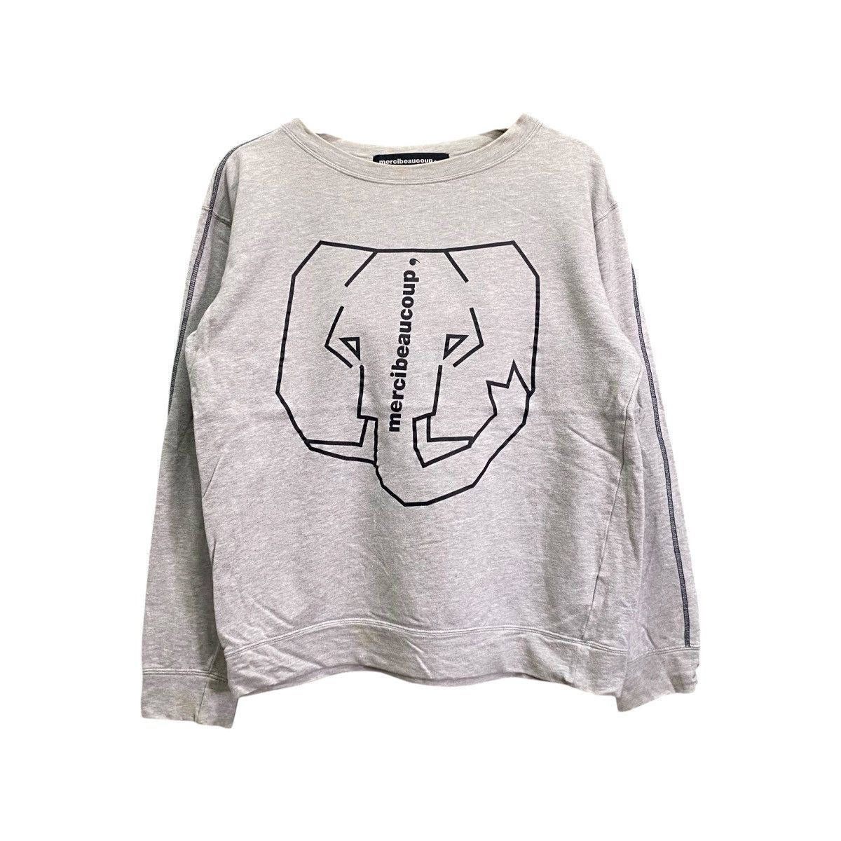 Issey Miyake Mercibeaucoup by Issey Miyake Big Logo Elephant Sweatshirt Size M / US 6-8 / IT 42-44 - 1 Thumbnail