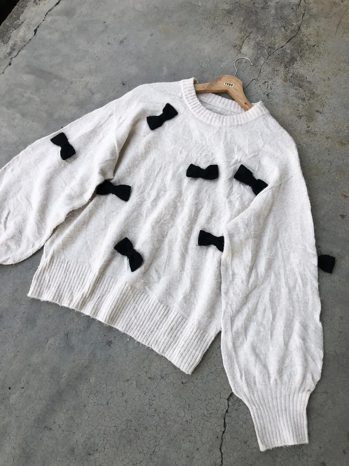 Aran Isles Knitwear × Designer Japanesebrand Knitting Pullover Memeri Baggy Pattern Size US L / EU 52-54 / 3 - 2 Thumbnail