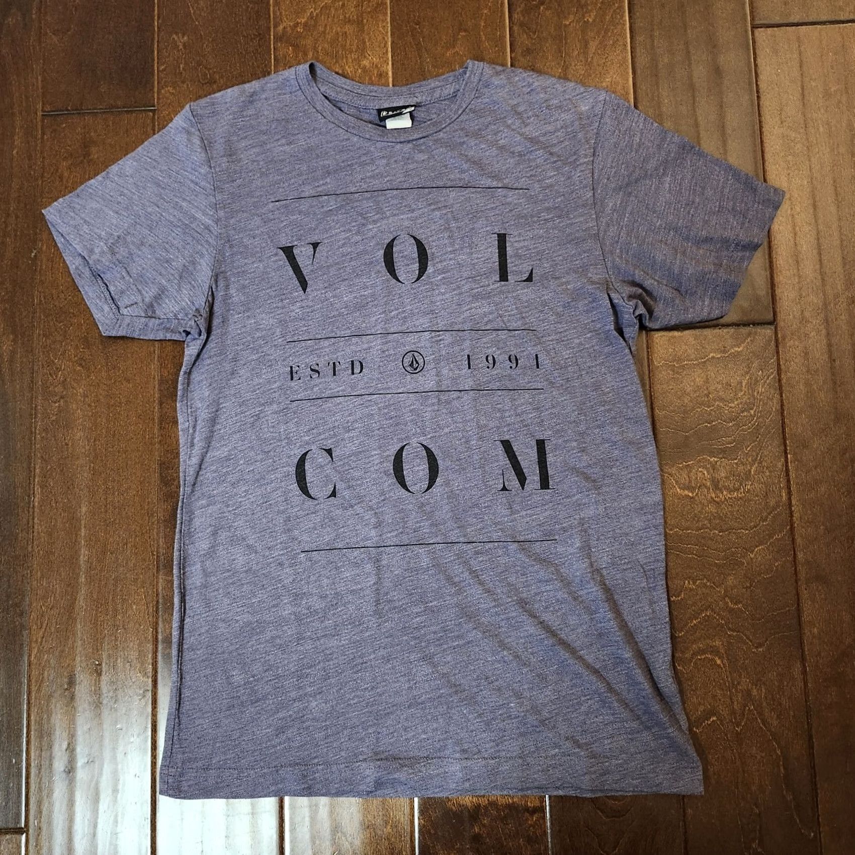 Volcom Volcom Men's Gray Heathered Short Sleeve T-shirt Tee M Graphic Print Crew Neck T-Shirt, Cotton Blend, Regular Fit, Easy Care, Mexico, Men Size US M / EU 48-50 / 2 - 2 Thumbnail