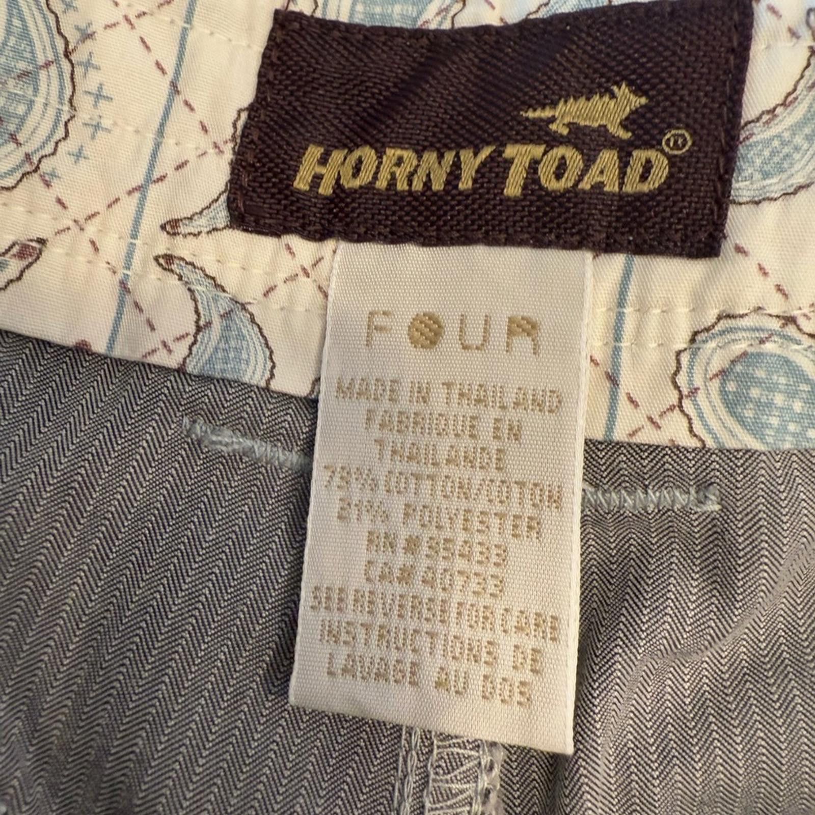 Other Horny Toad gray & white striped chino golf shorts 30” waist Size US 30 / EU 46 - 6 Thumbnail