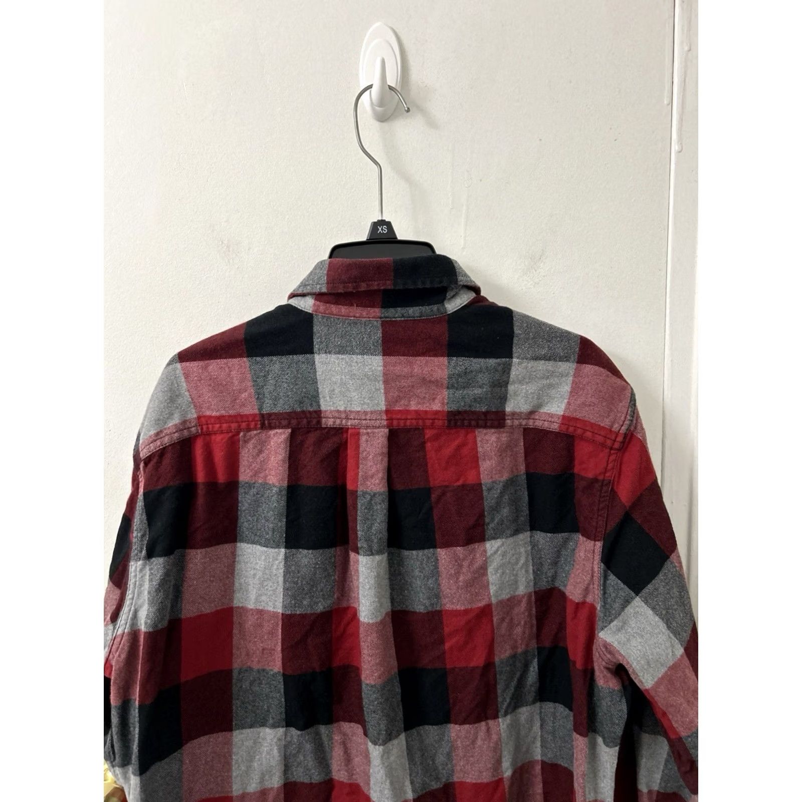 Eddie Bauer VINTAGE Eddie Bauer Flannel Shirt Mens L Buffalo Plaid Button-Down Long Sleeve Black Red Grey Size US L / EU 52-54 / 3 - 4 Thumbnail