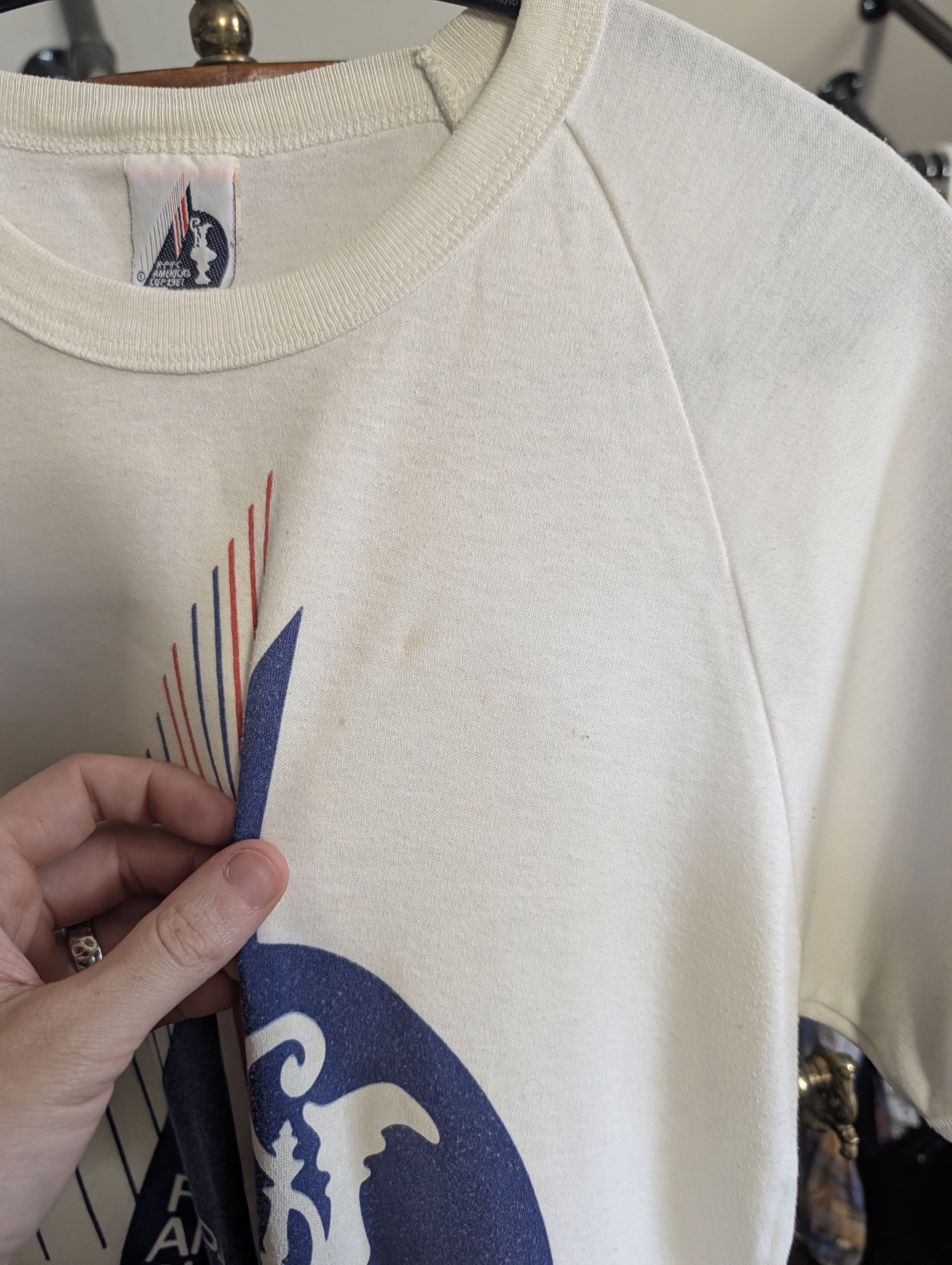 Vintage VTG 1987 Royal Perth Yacht Club Raglan graphic tee Size US XS / EU 42 / 0 - 12 Thumbnail