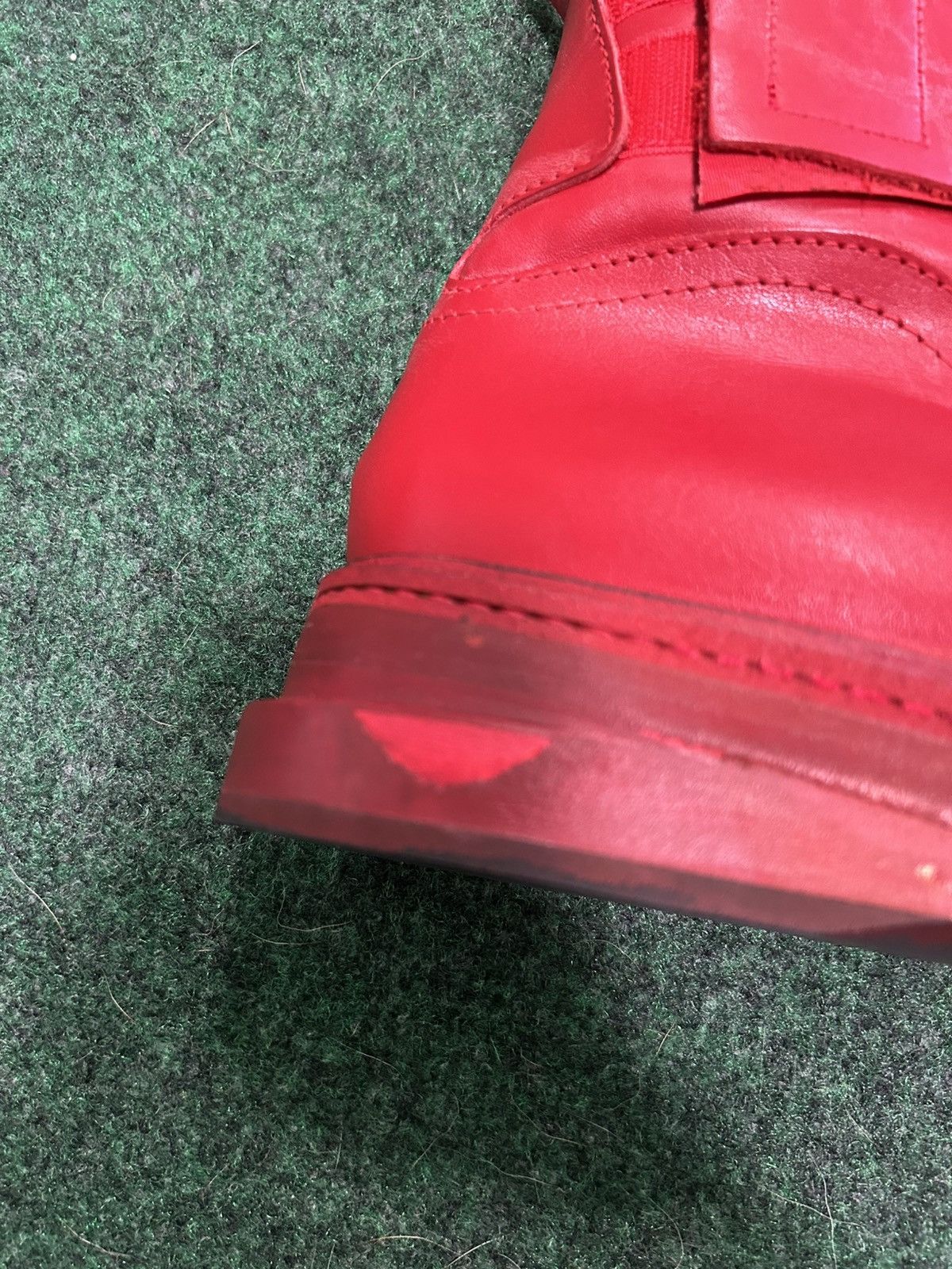 Dirk Bikkembergs × Vintage AW96 Dirk Bikkembergs Red Strap Boots Size US 8.5 / EU 41-42 - 4 Thumbnail