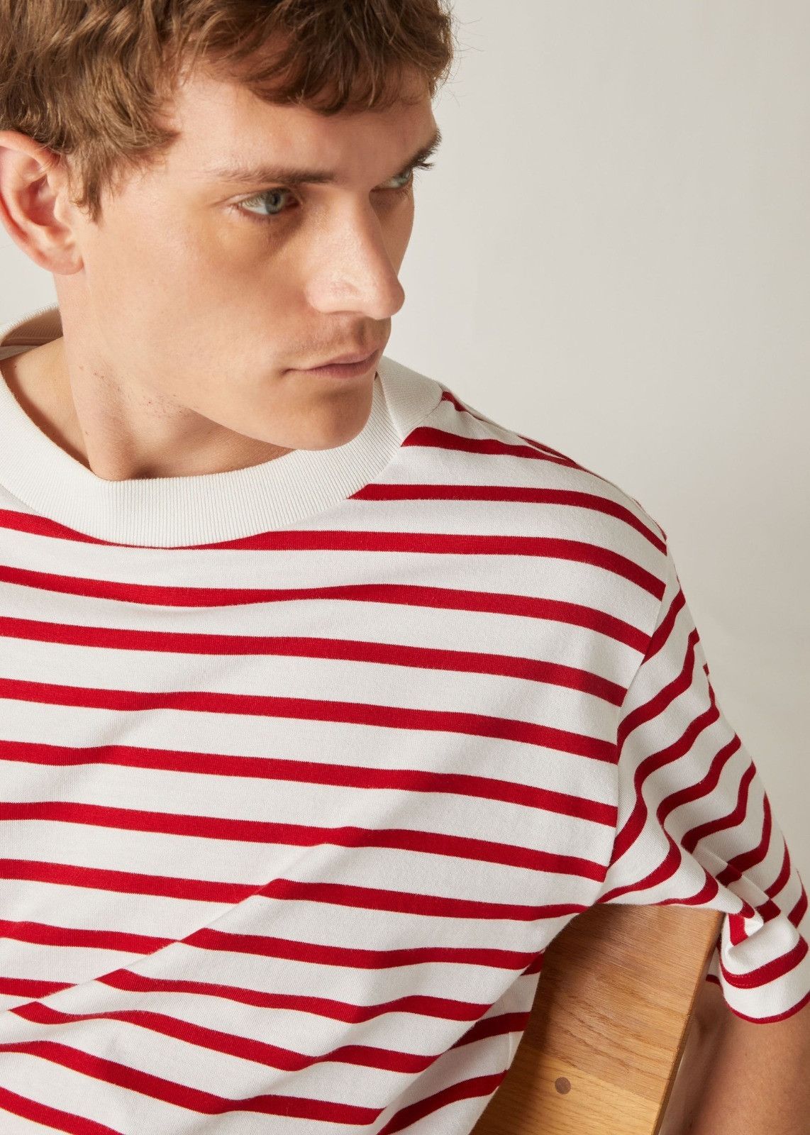 Loro Piana o1srvl11e0924 Rio Short Sleeve T-Shirt in White/Red Size US M / EU 48-50 / 2 - 5 Thumbnail