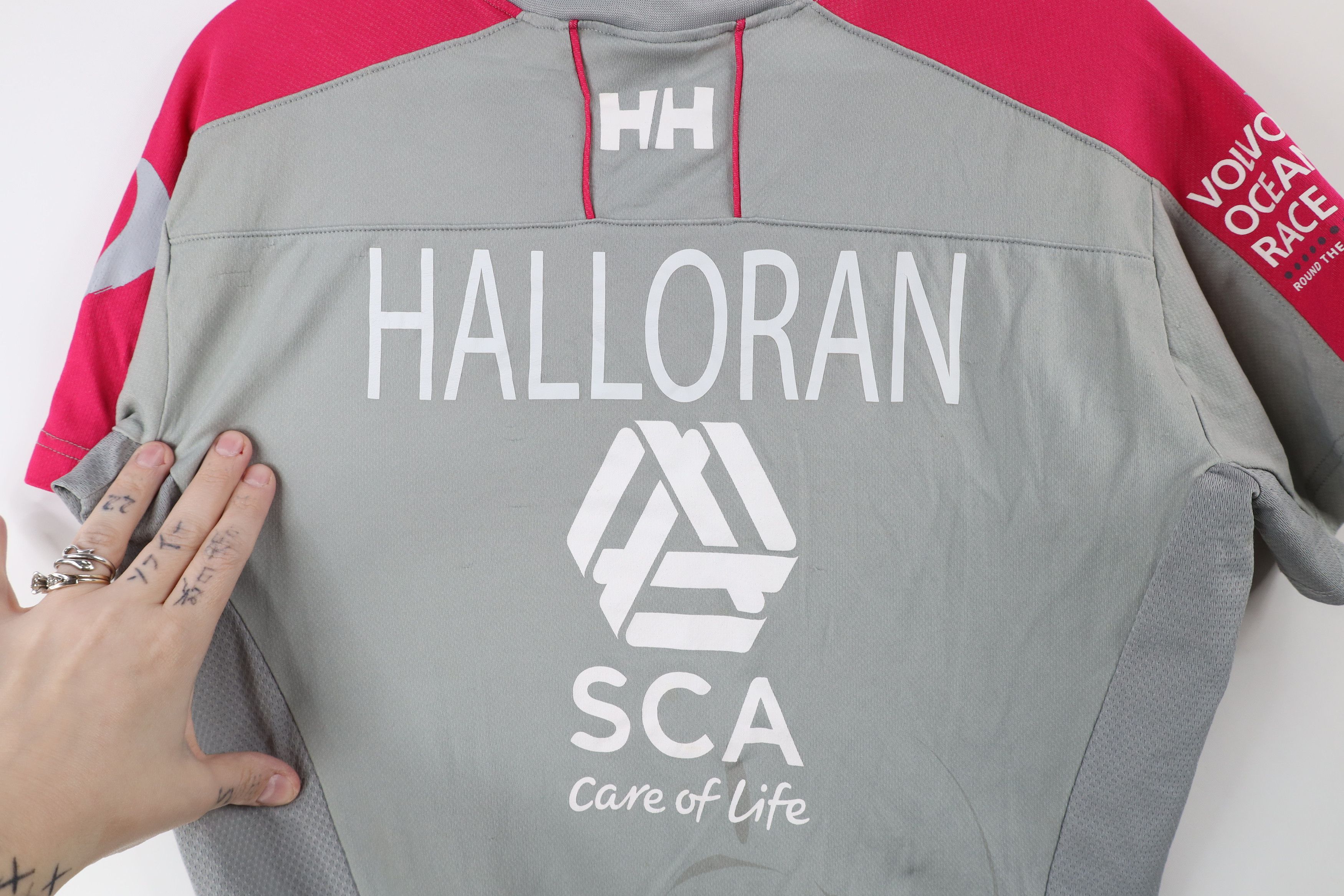 Helly Hansen × Vintage Helly Hansen of Life Volvo Ocean Race V-Neck T-Shirt Gray Size XL / US 12-14 / IT 48-50 - 12 Thumbnail