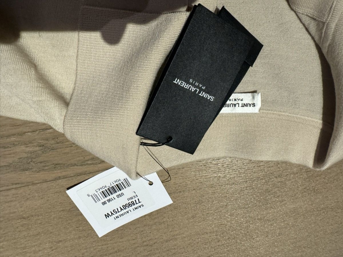 Yves Saint Laurent Johnny-Collar Knit Polo Shirt Size US L / EU 52-54 / 3 - 4 Thumbnail