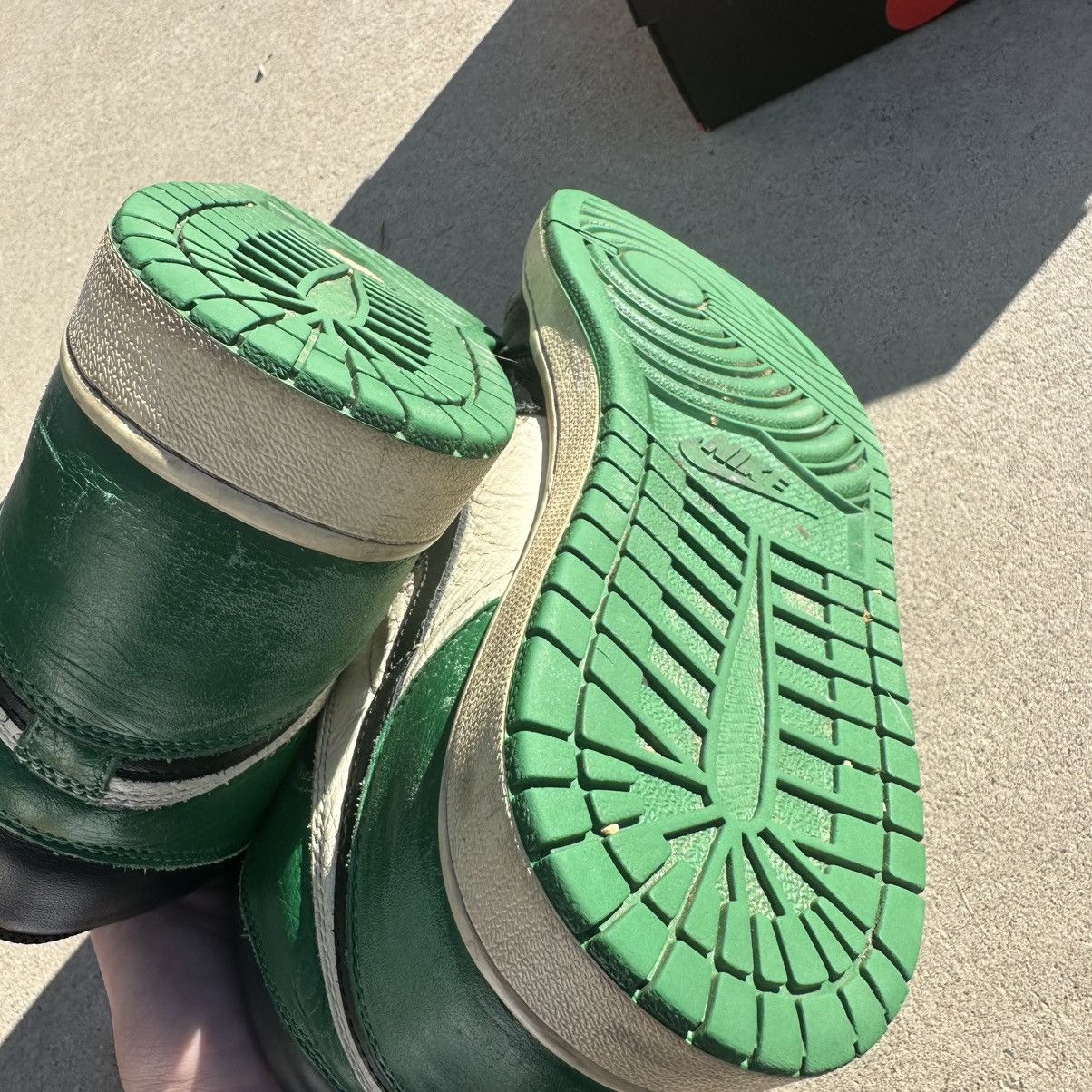 Jordan Brand × Nike × Vintage Air Jordan 1 Retro Pine Green Size US 12 / EU 45 - 3 Thumbnail
