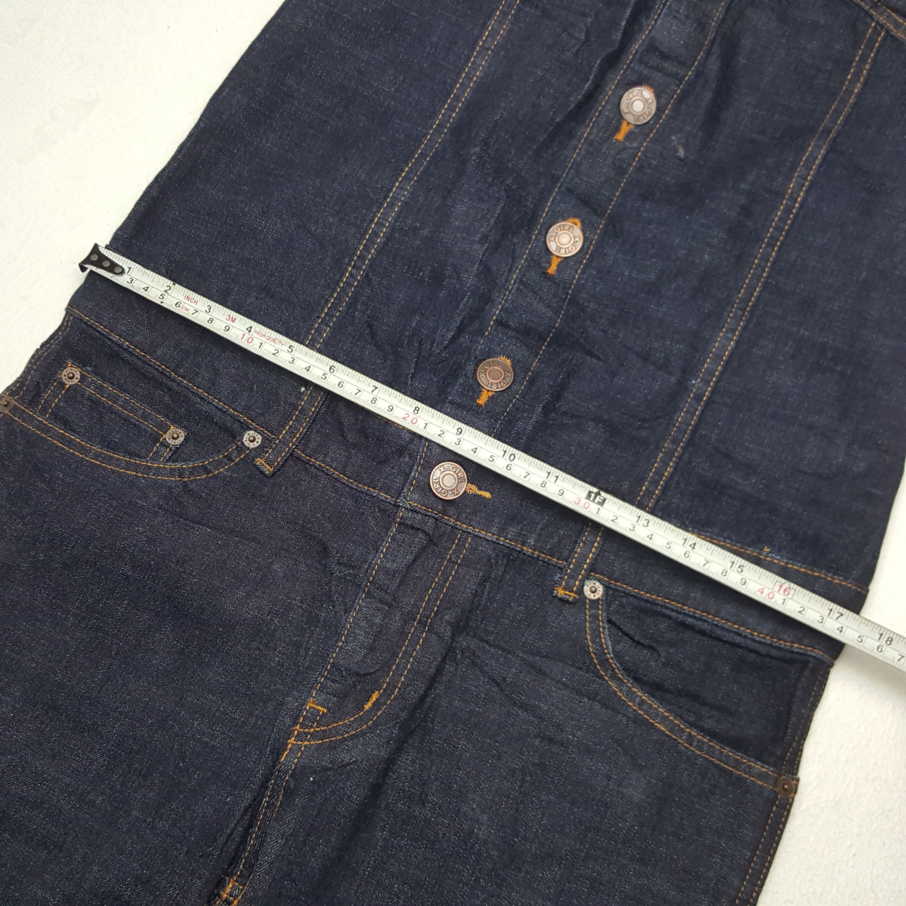 Japanese Brand × Vintage Vintage X Girl Japanese Denim Overall Jacket Size 35" - 7 Thumbnail