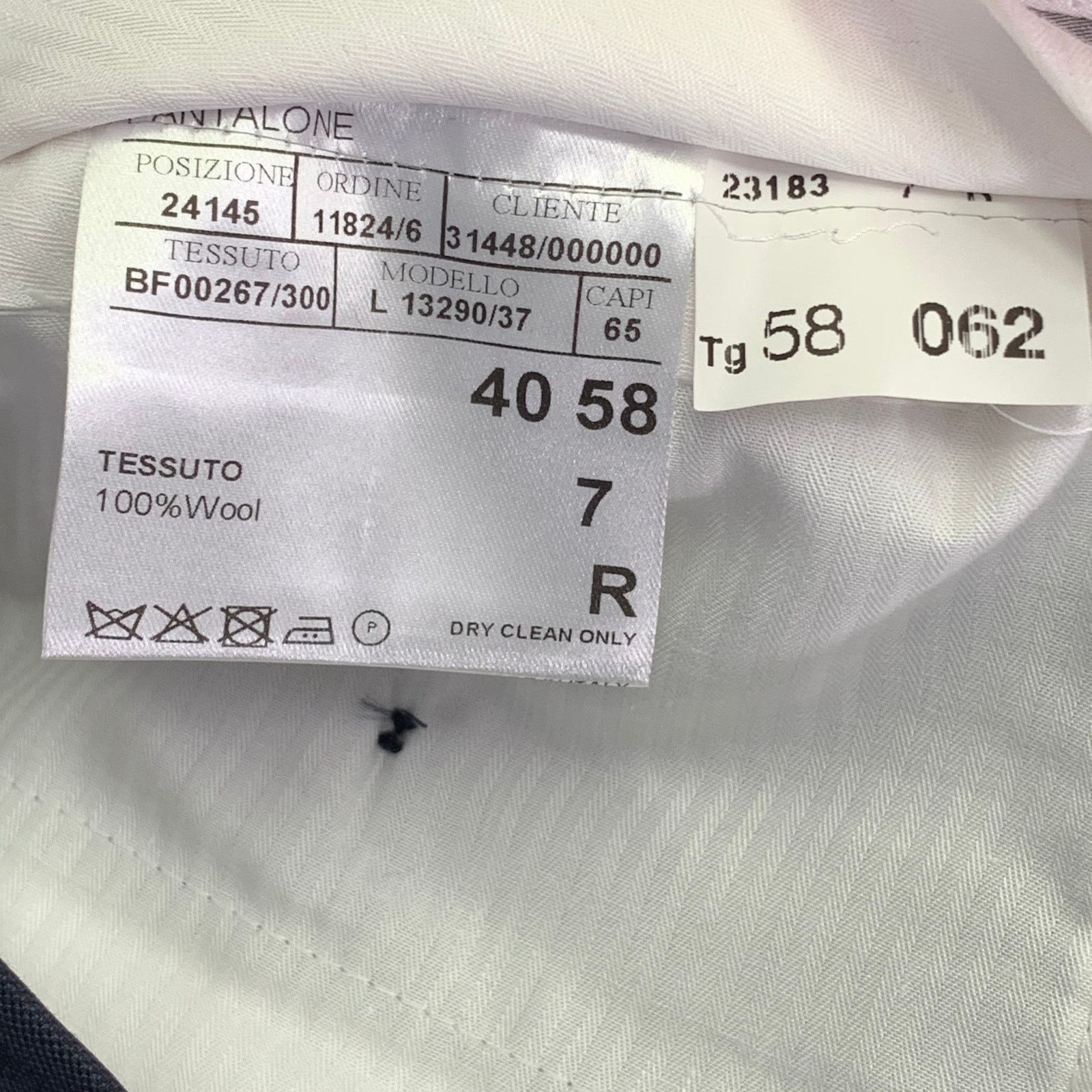 Canali CANALI Size 42 Navy Wool Flat Front Dress Pants Size US 42 / EU 58 - 4 Thumbnail