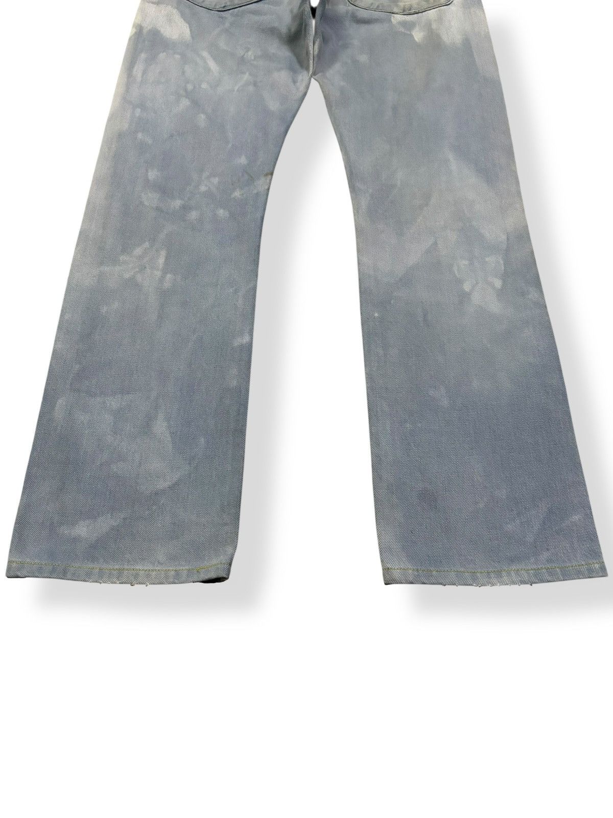 Hysteric Glamour Vintage Kuro Selvedge Acid Wash Distressed Grunge Jeans Size US 30 / EU 46 - 15 Thumbnail