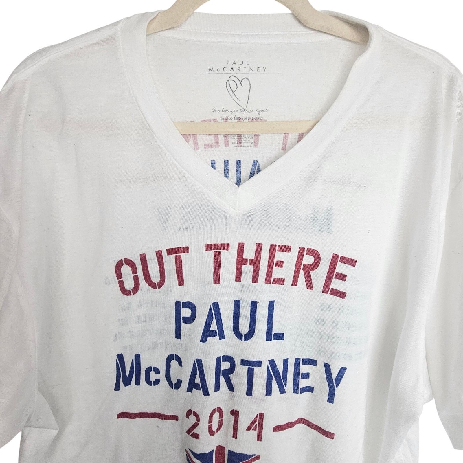 Stella McCartney Paul McCartney Band Tee Sz XL Out There 2014 Tour Graphic T Size XL / US 12-14 / IT 48-50 - 2 Thumbnail