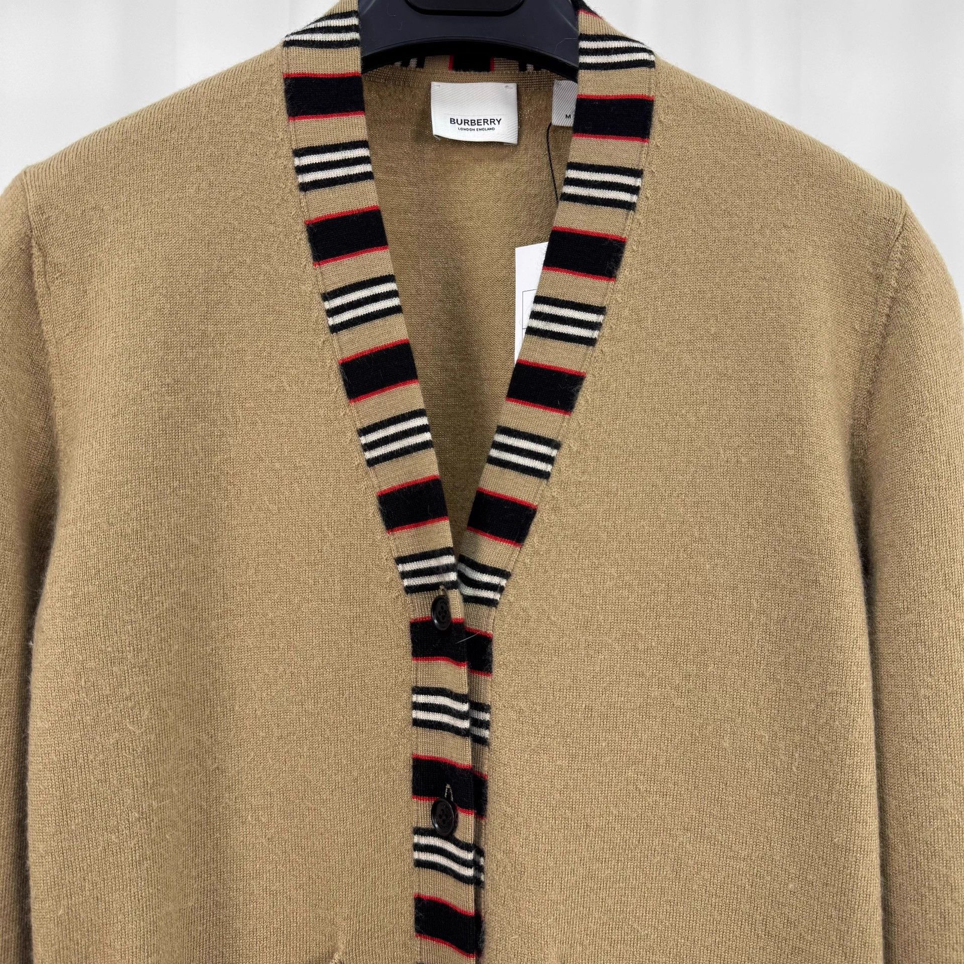 Burberry Burberry Camel Check Wool Knit Cardigan M 99 New Size US M / EU 48-50 / 2 - 3 Thumbnail